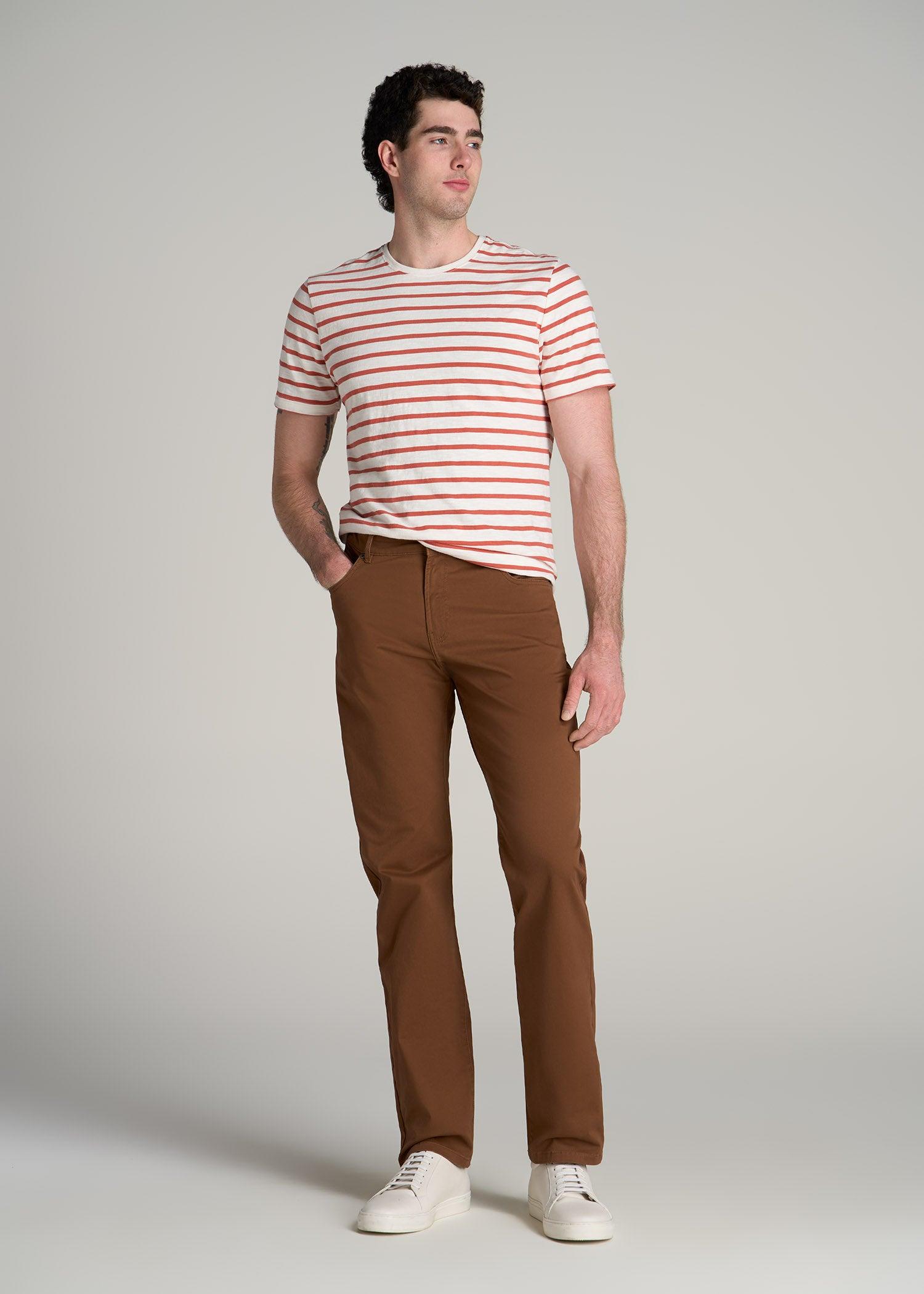 J1 STRAIGHT Leg Five-Pocket Pants for Tall Men in Nutshell Product Image