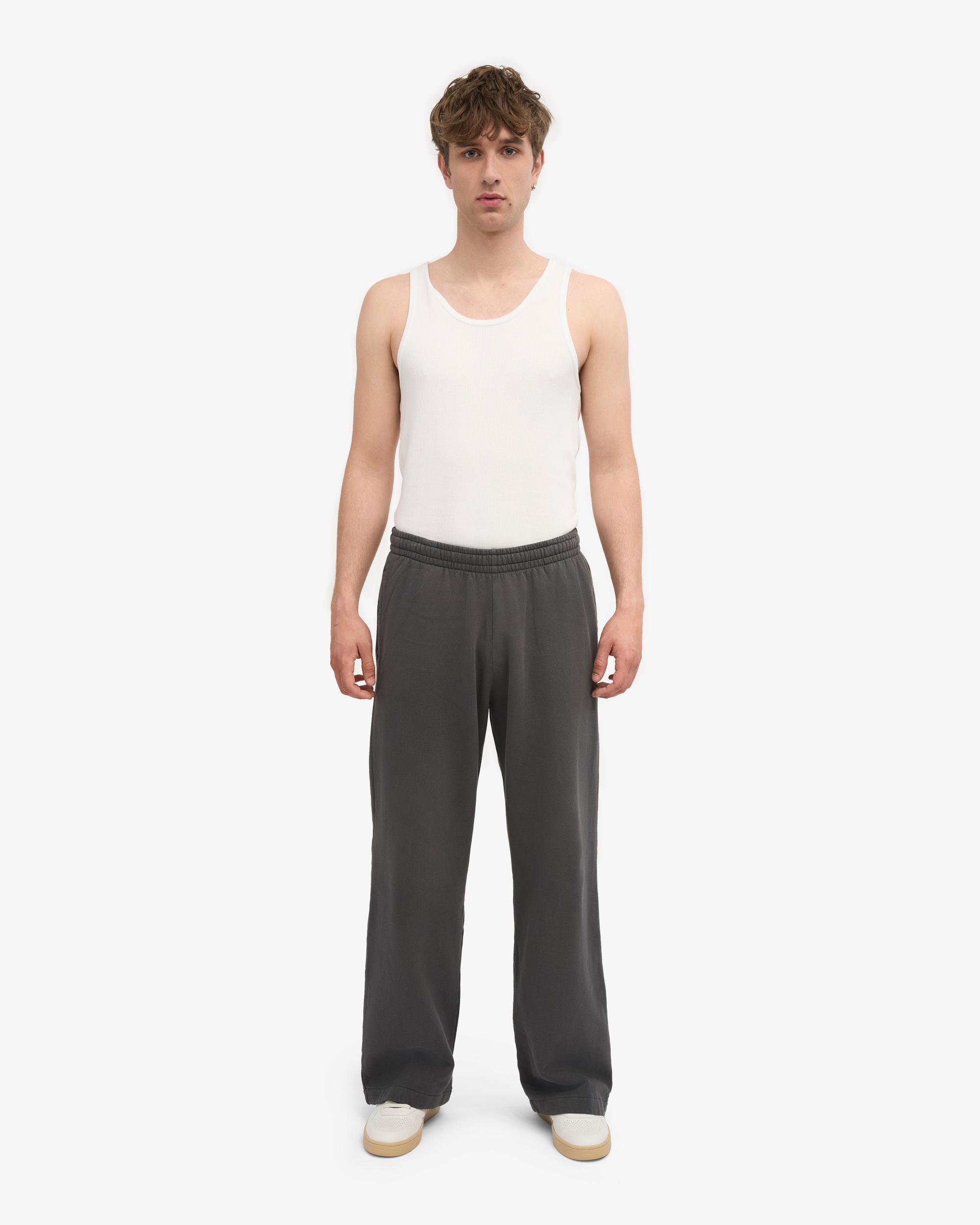 Organic Straight Leg Sweatpants - Lava Grey Product Image