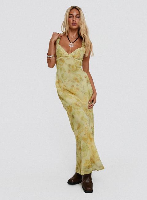 Fernwood Maxi Dress Yellow Multi Product Image