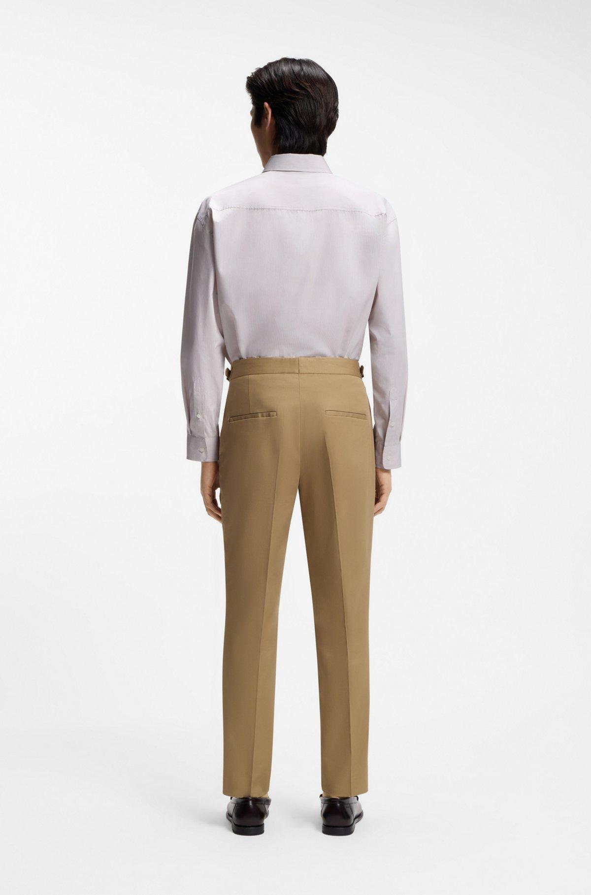 Striped relaxed-fit shirt in cotton poplin Product Image