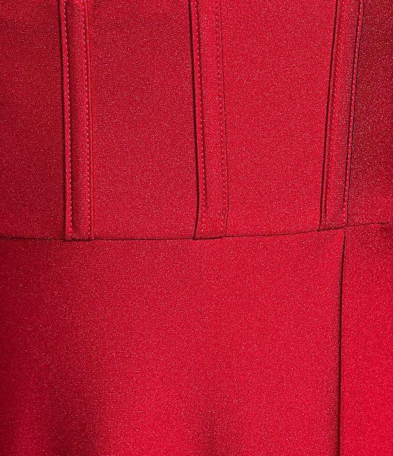 City Vibe Spaghetti Strap Straight Neck Corset A-Line Dress Product Image