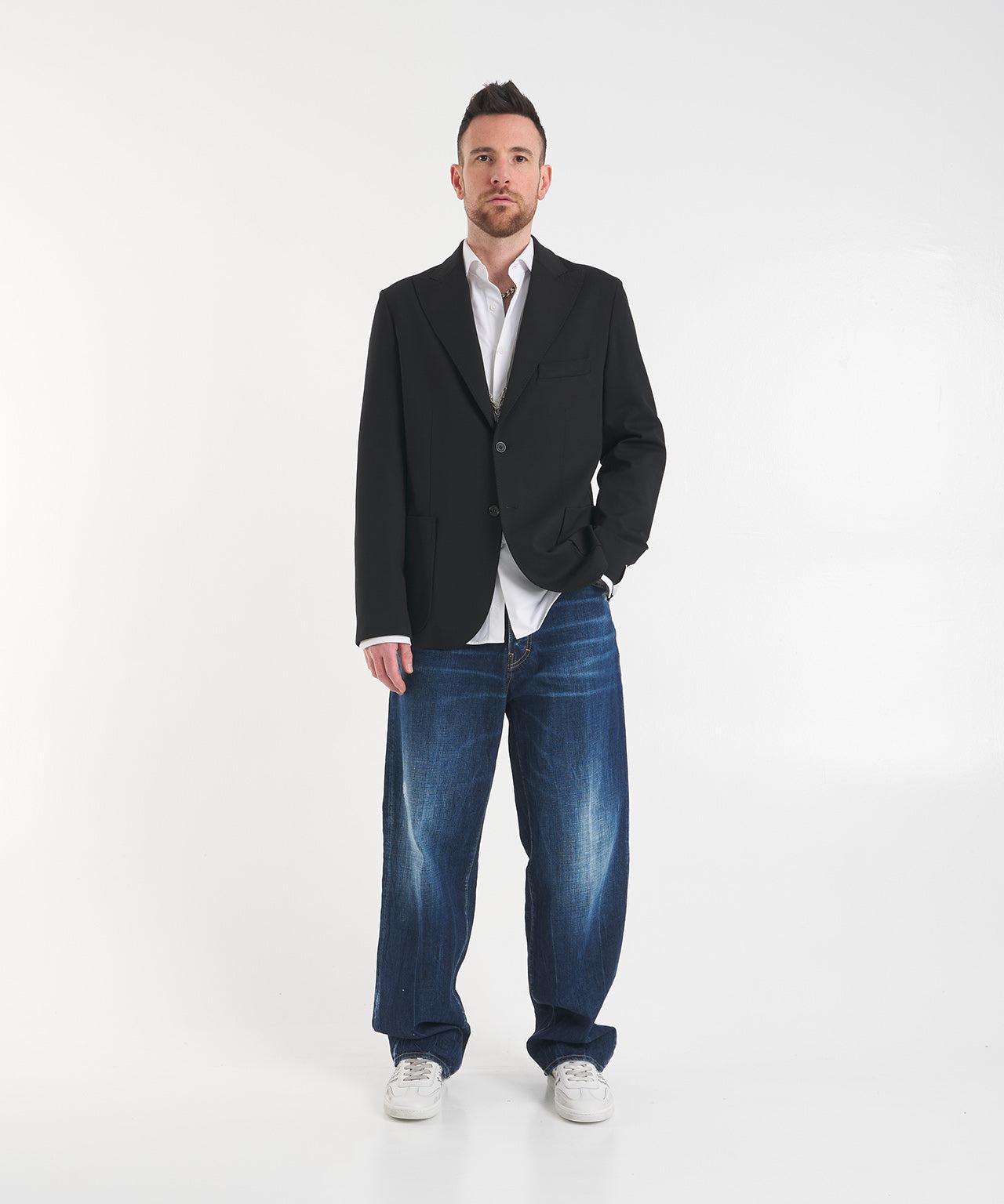 Jersey single breasted blazer Product Image