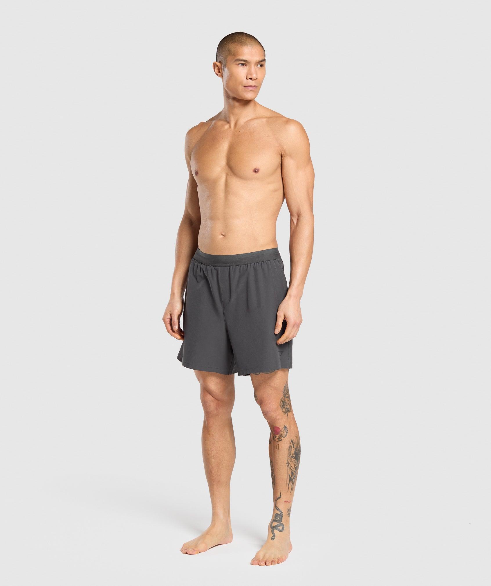 Gymshark Land to Water 6" Shorts - Asphalt Grey Male Product Image