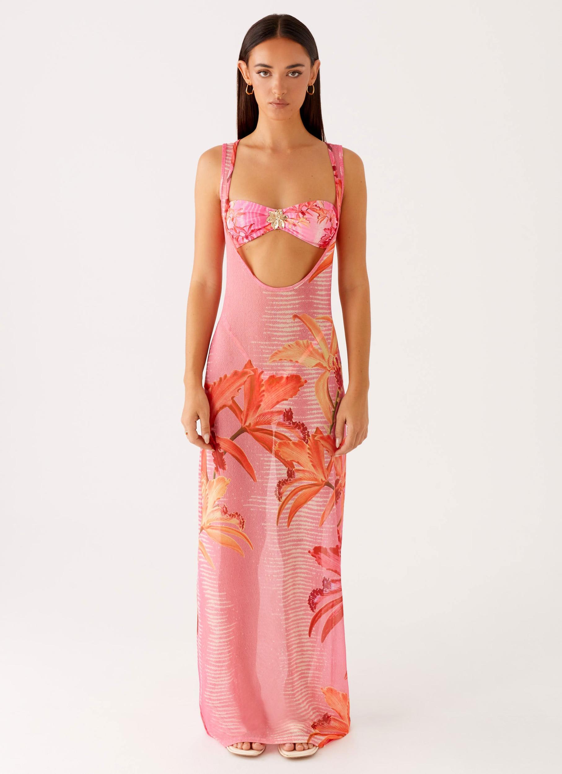Sorella Maxi Dress - Tropical Pink Print Product Image