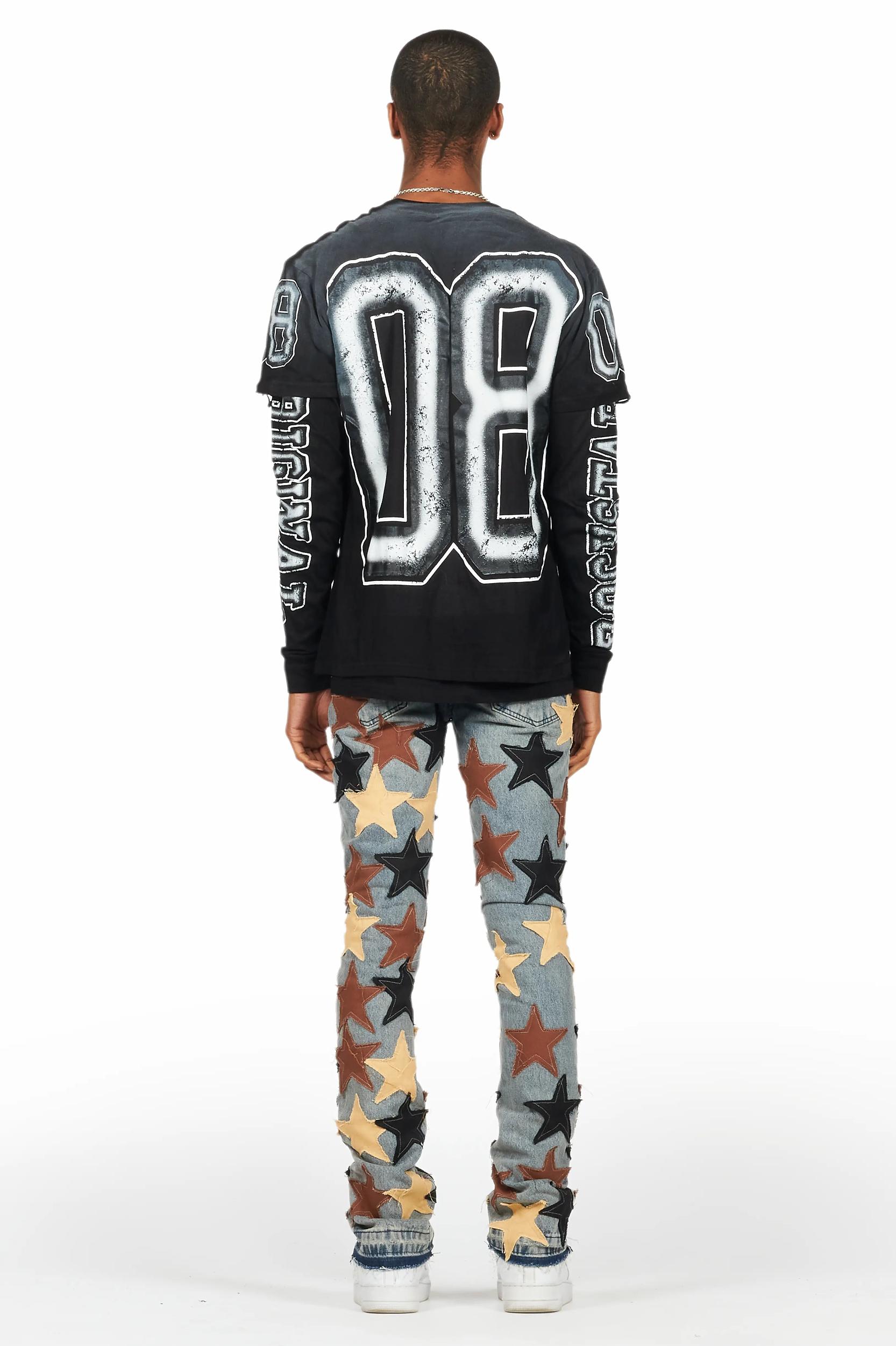 StarLane Tint Stacked Flare Jean Male Product Image