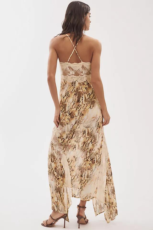 AFRM Vince Lace-Trim Asymmetric Slip Maxi Dress Product Image