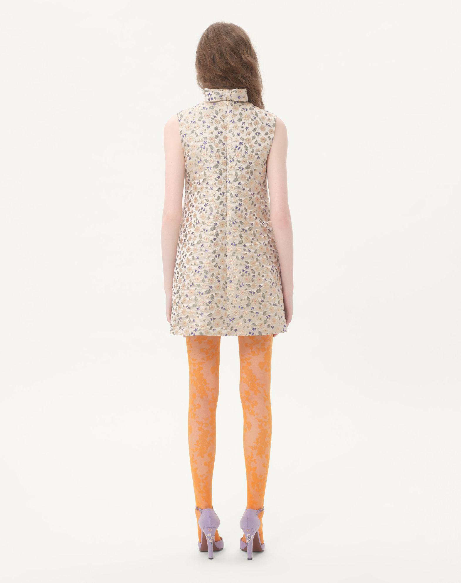 Short Dress In Garden Lurex Jacquard Product Image