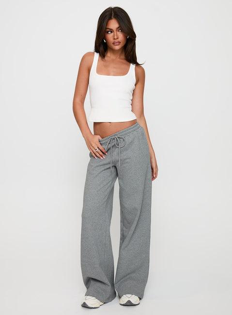 All Day Straight Leg Sweatpants Grey Marle Product Image