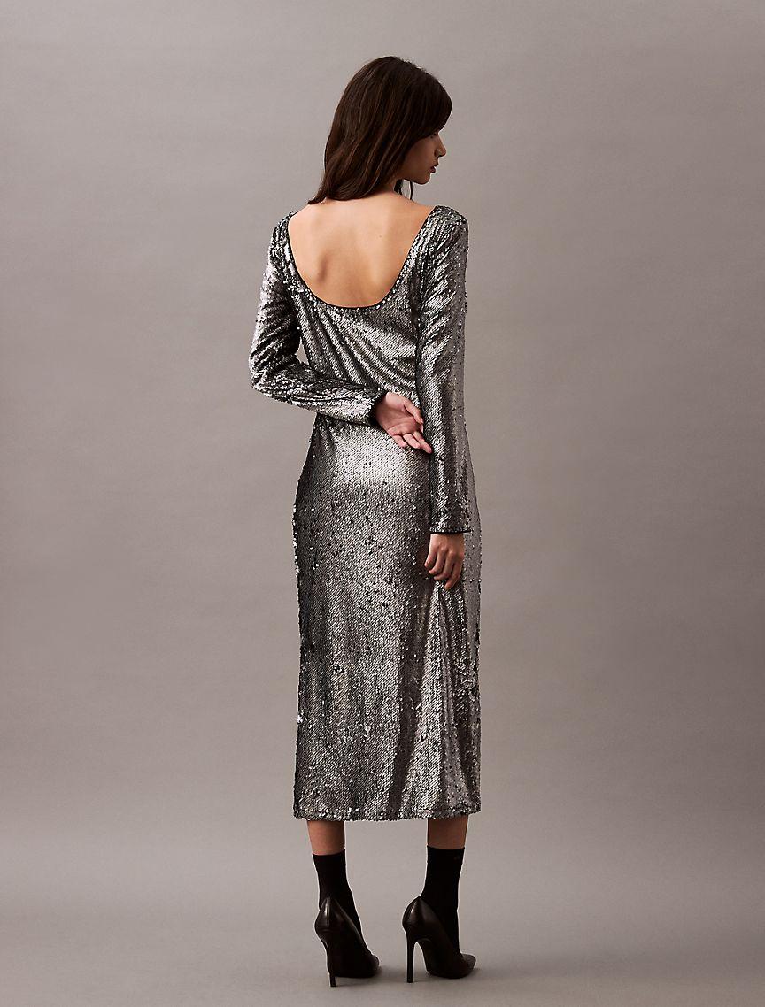 Sequin Midi Dress Product Image