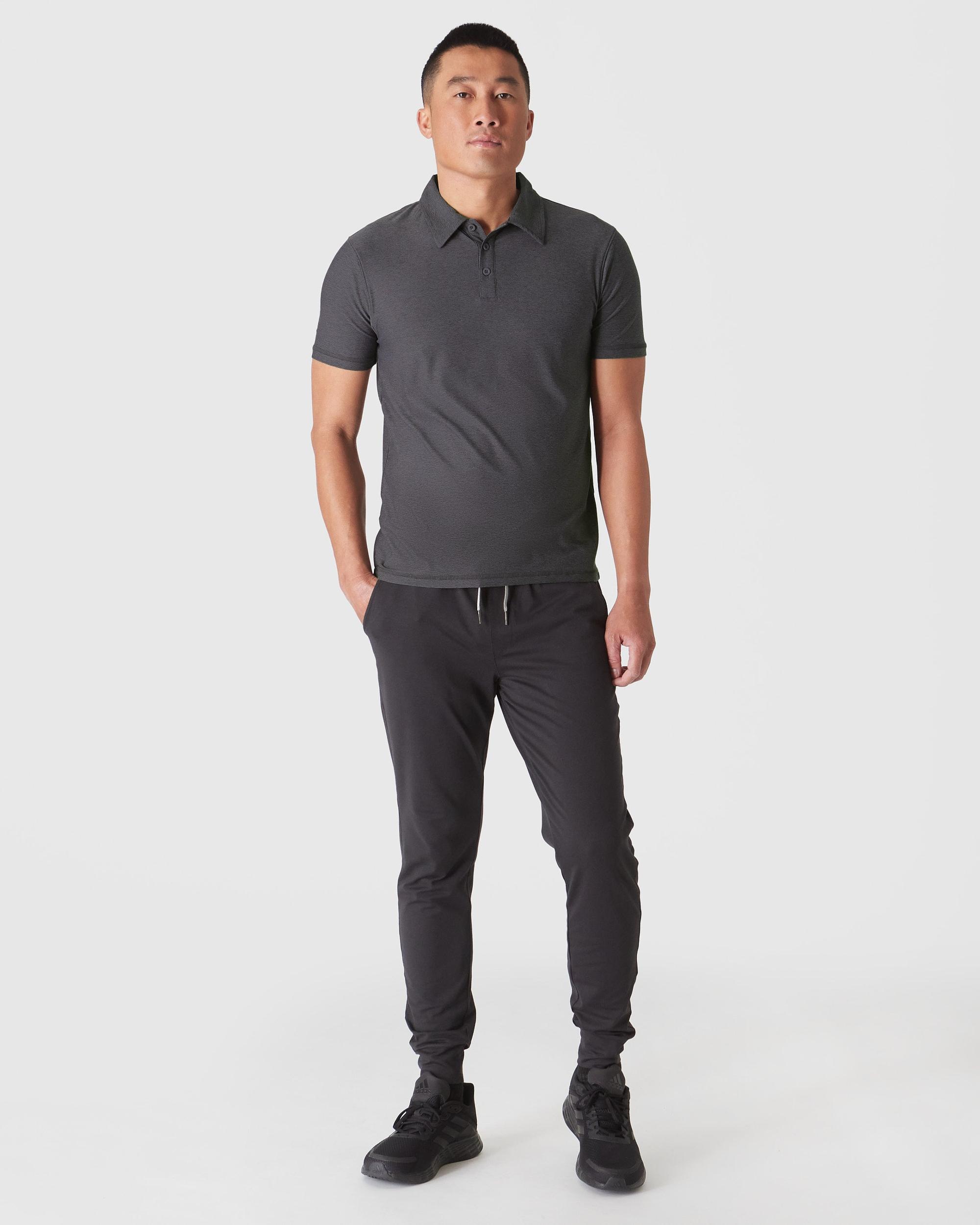 Dark Heather Tempest Active Polo 2.0 Product Image