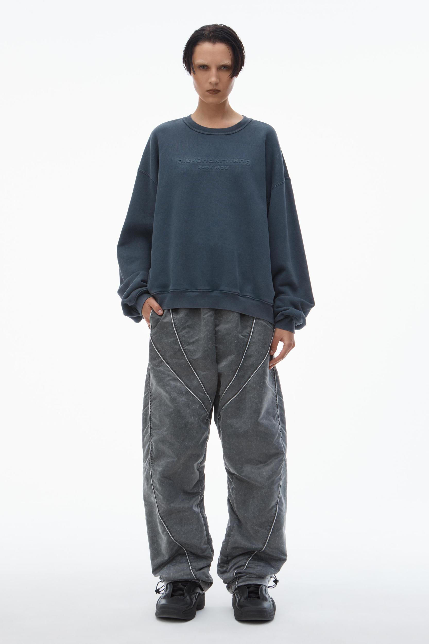 Unisex Logo-embossed Sweatshirt In Cotton Product Image