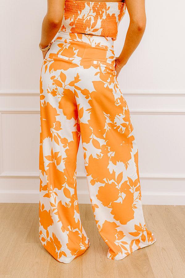 Sunkist Moment High Waist Floral Pants Product Image