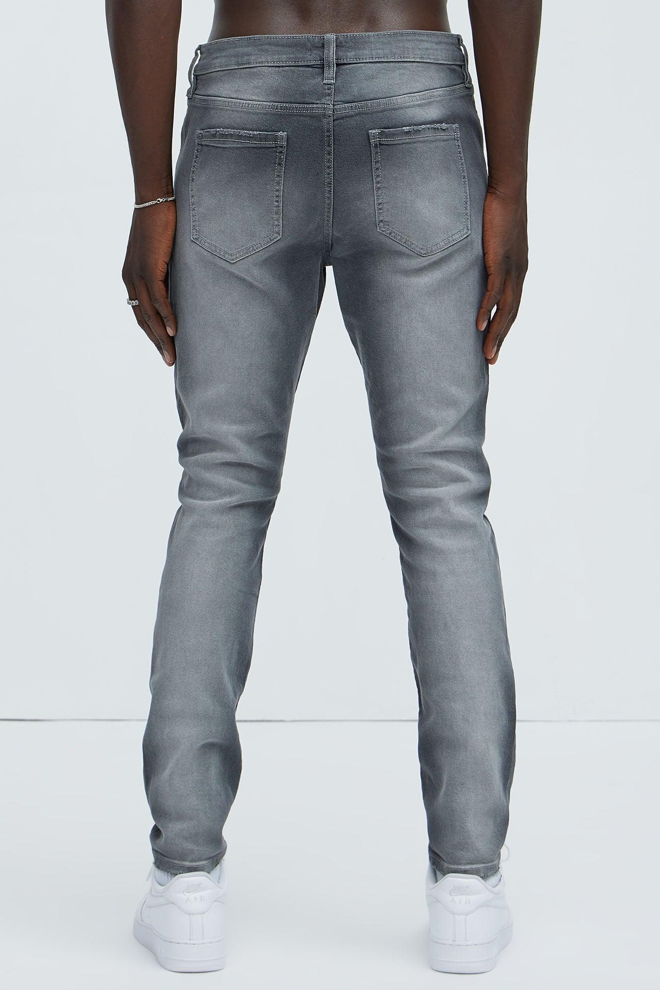 Take No L's Skinny Jean - Grey Product Image
