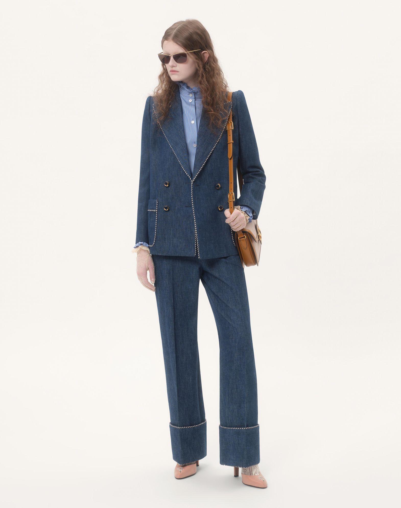 Denim Chambray Pants Product Image