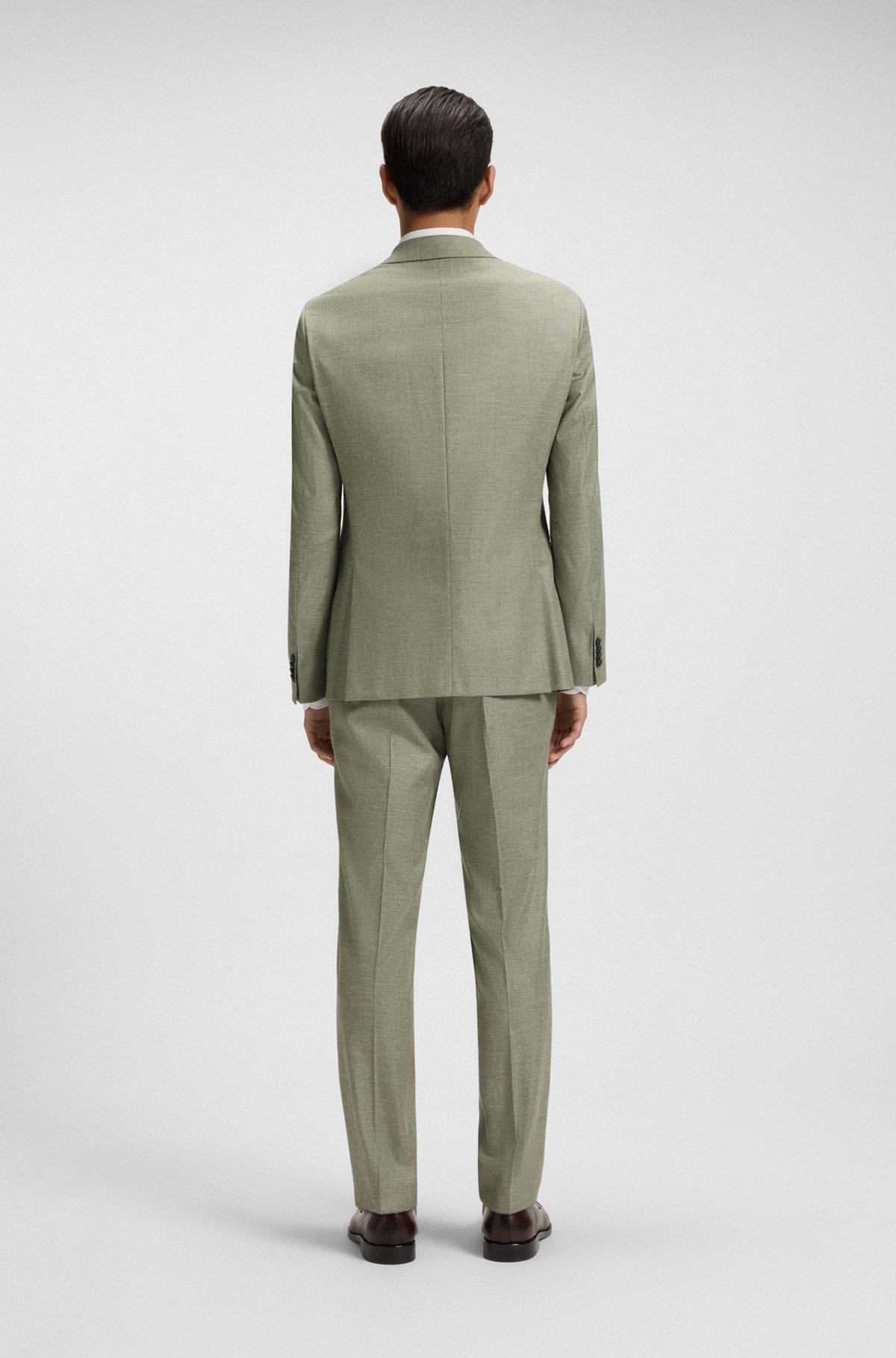 Slim-fit blazer in patterned stretch fabric Product Image