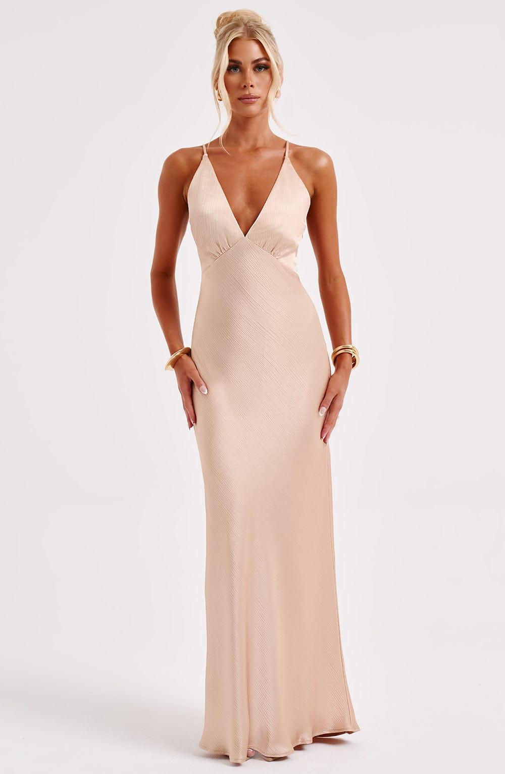 Anja Maxi Dress - Champagne Product Image
