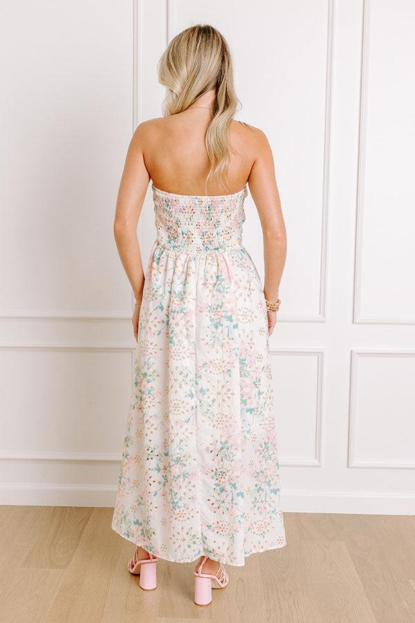Portofino Days Floral Eyelet Midi Dress Product Image