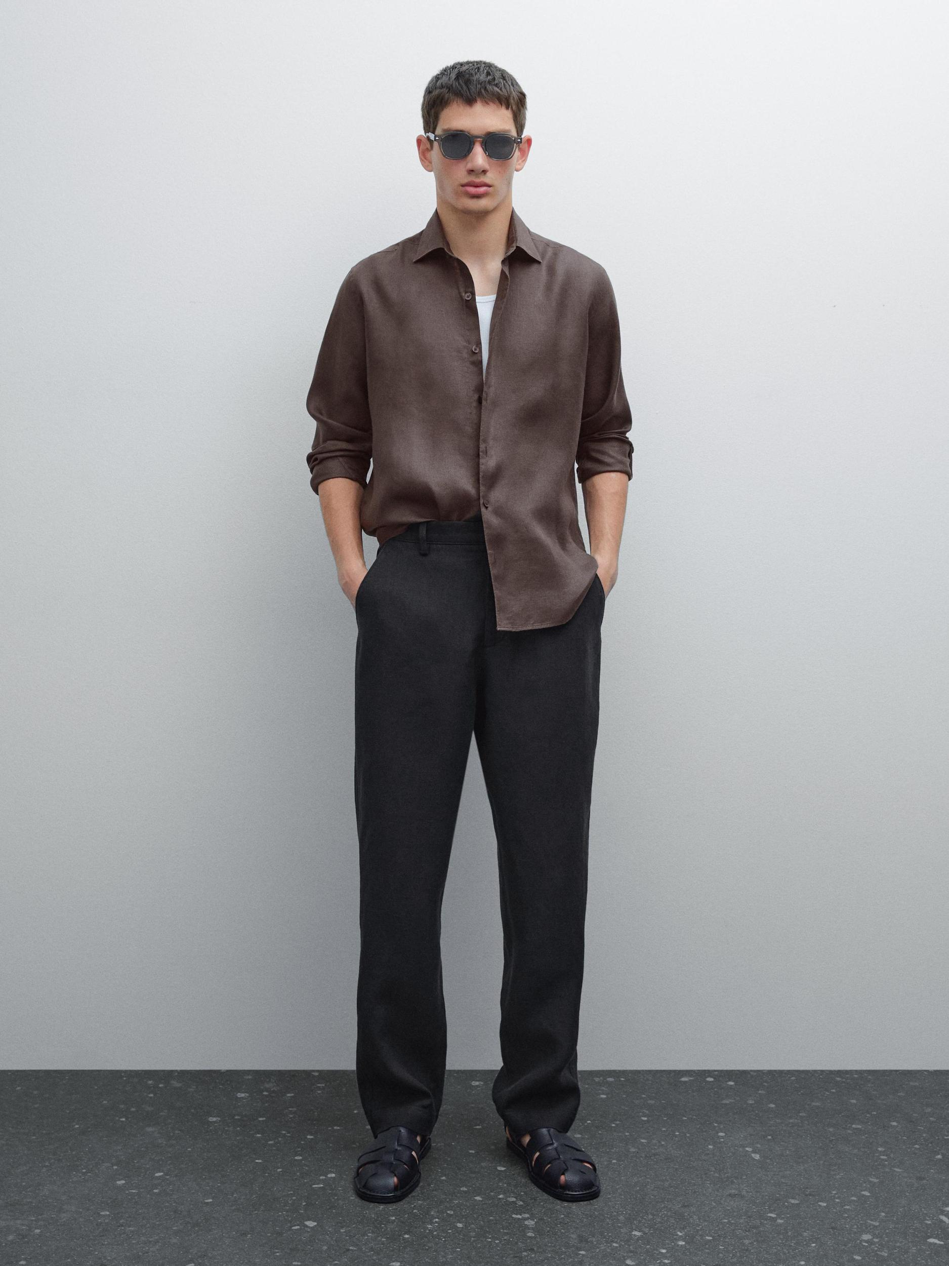 Lightweight regular fit twill shirt Product Image