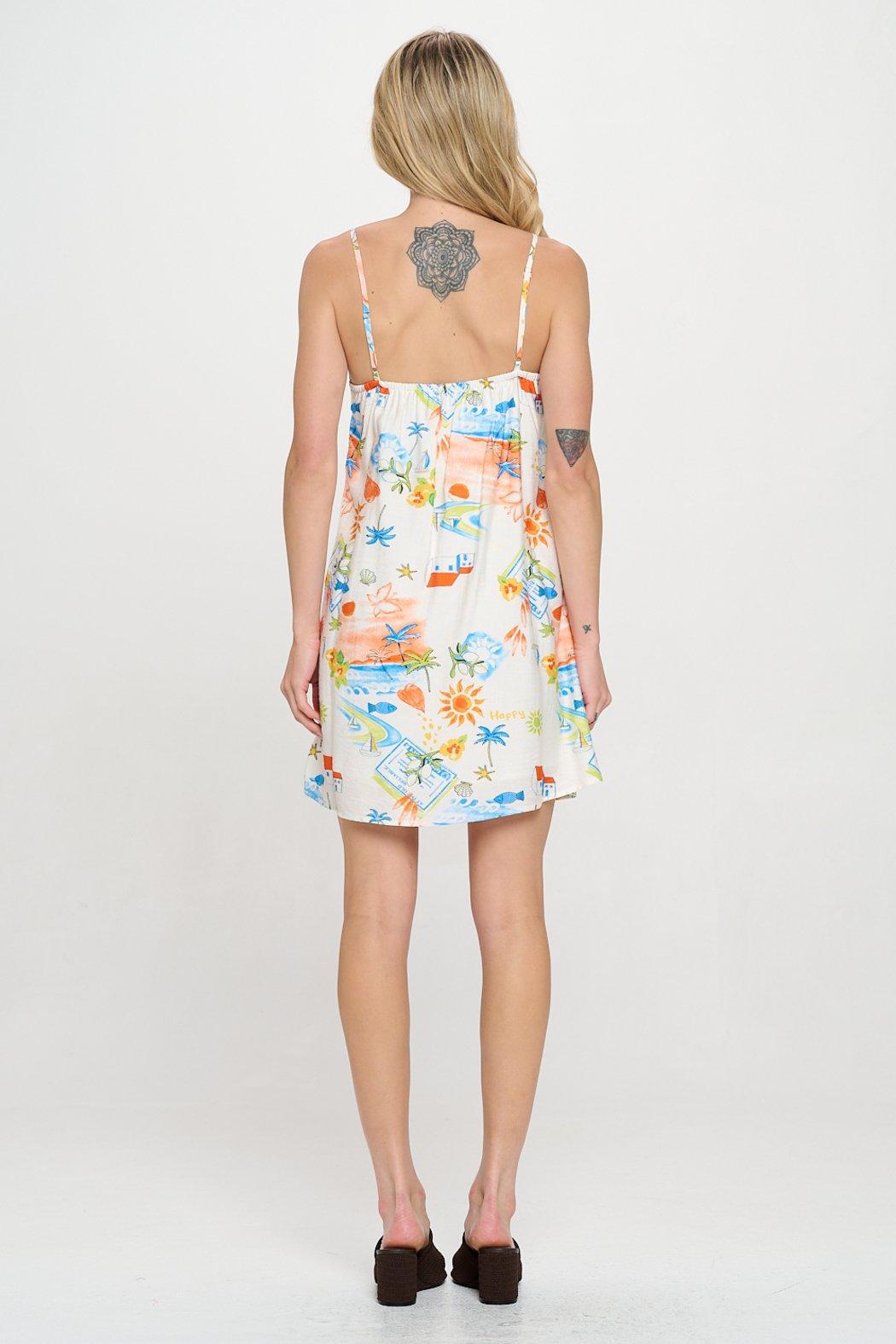 Mediterranean Daydream Cami Dress Product Image