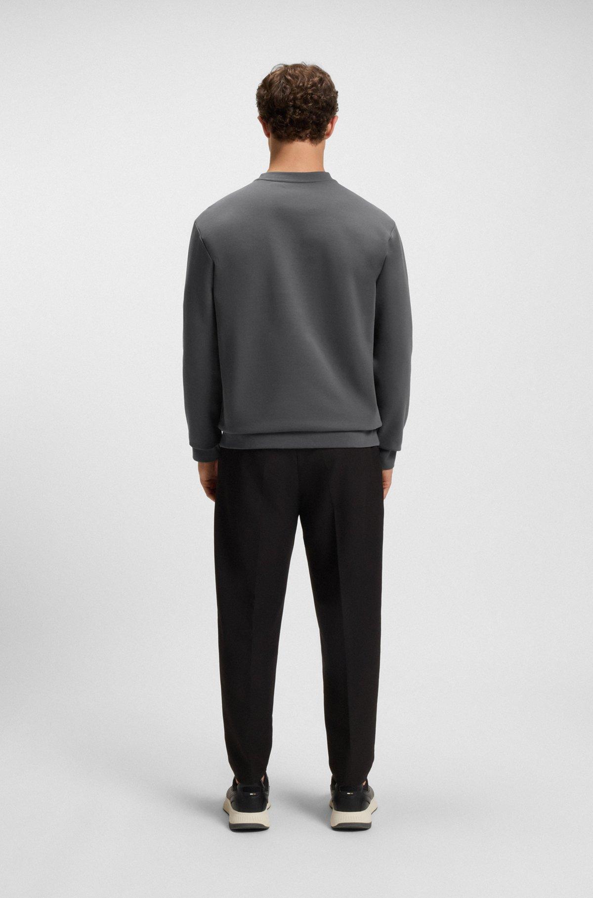 BOSS - Sweatshirt with Double B monogram - Dark Grey Product Image