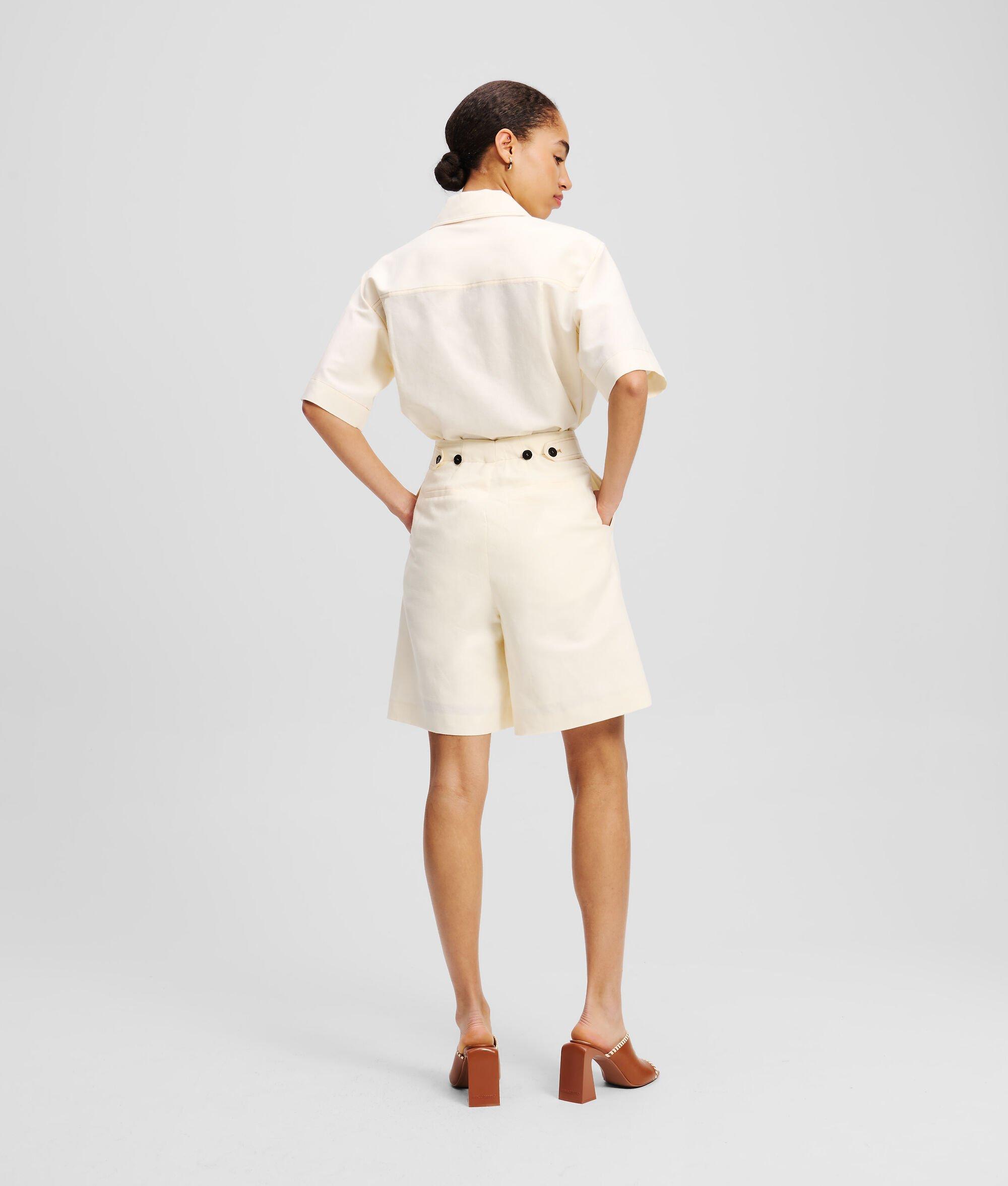 LINEN-BLEND SHORTS Product Image