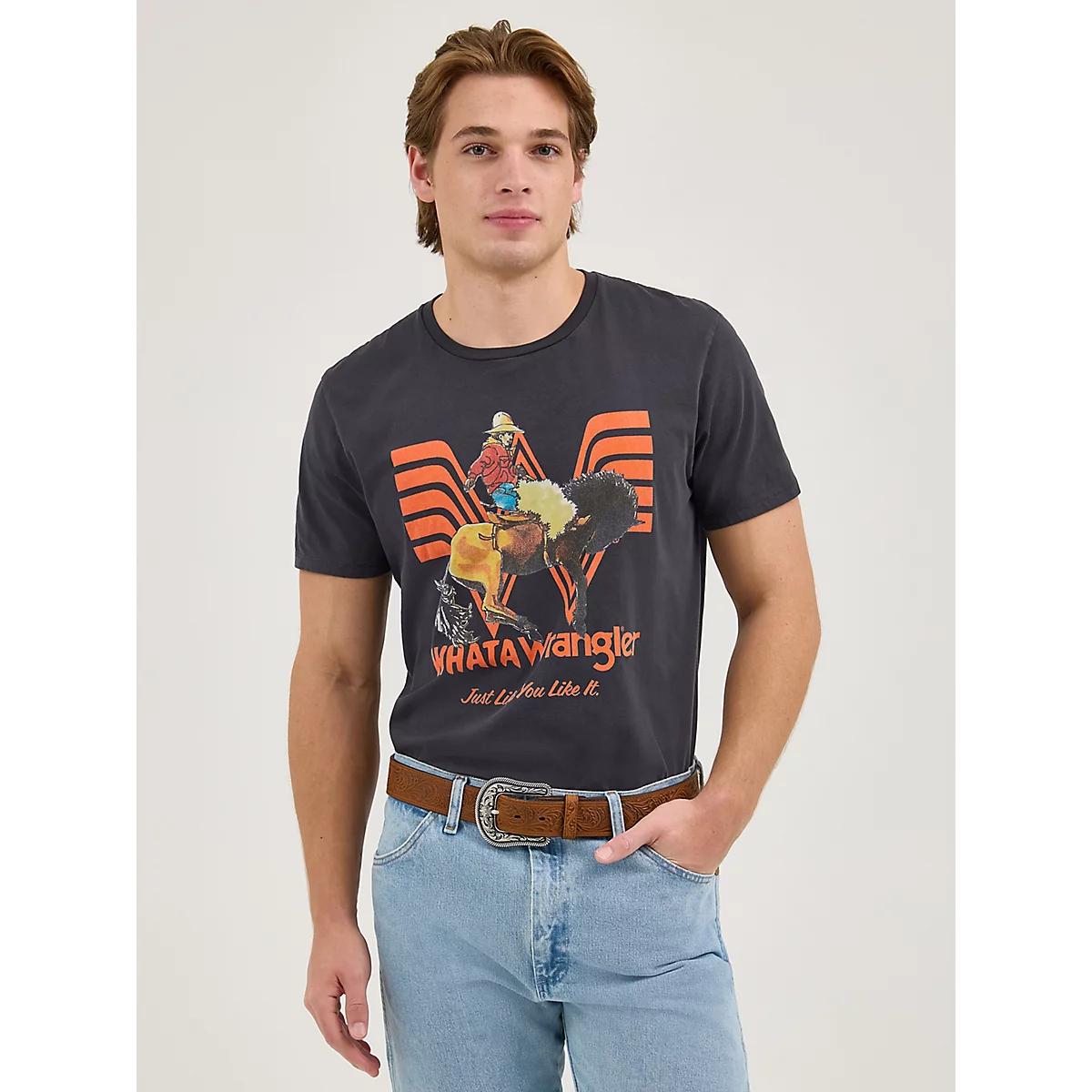 Wrangler x Whataburger Men's Long Live Burgers T-Shirt in Faded Product Image