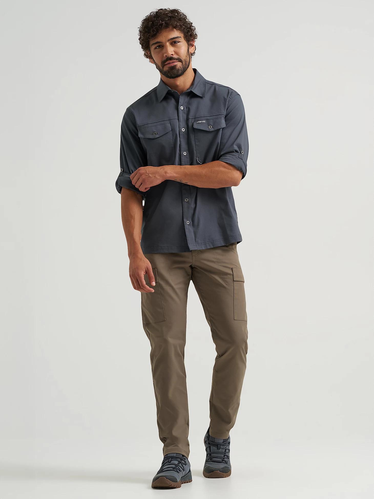 Men's Outdoor Stretch Solid Shirt in Woodland Product Image