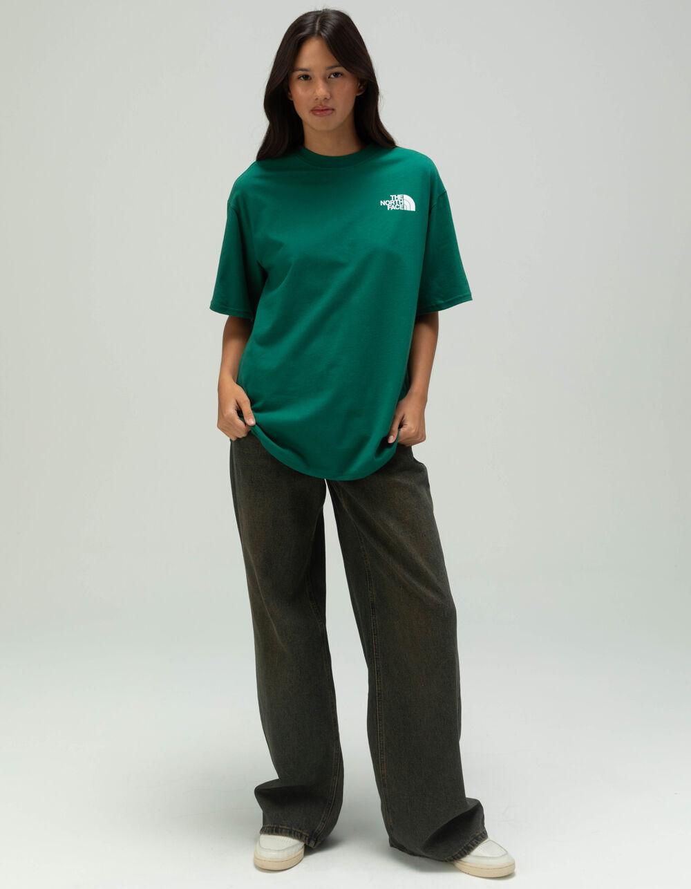 THE NORTH FACE Graphics Womens Oversized Tee - DK GREEN Product Image