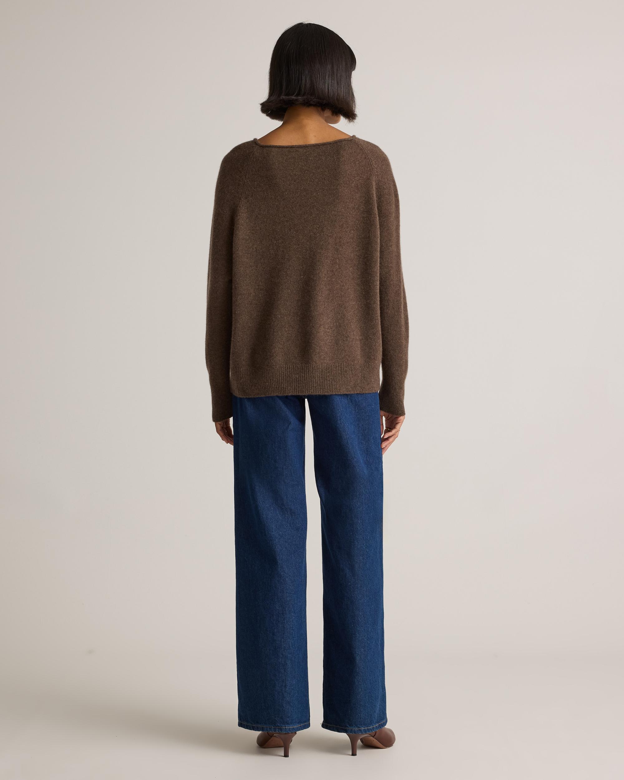 Quince | Women's Mongolian Cashmere Boatneck Sweater Product Image