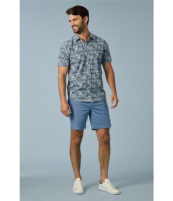 Flag and Anthem Harrington Short Sleeve Floral Printed Woven Shirt Product Image