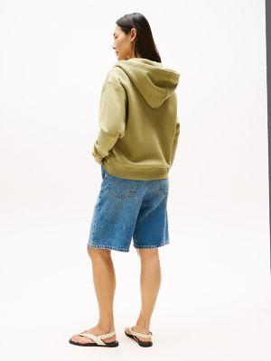 Relaxed Fit Plush-Lined Zip Hoodie Product Image