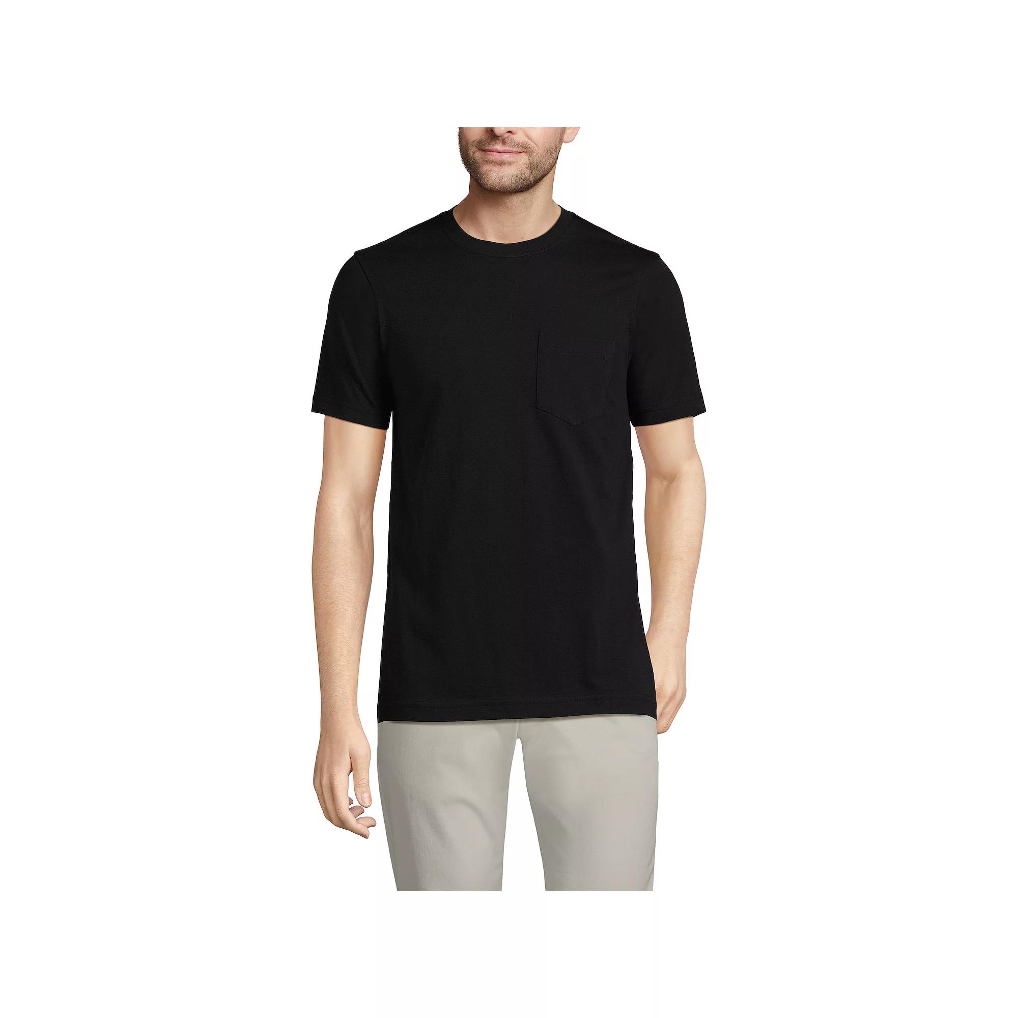 Men's Lands' End Supima Pocket Tee,  Product Image