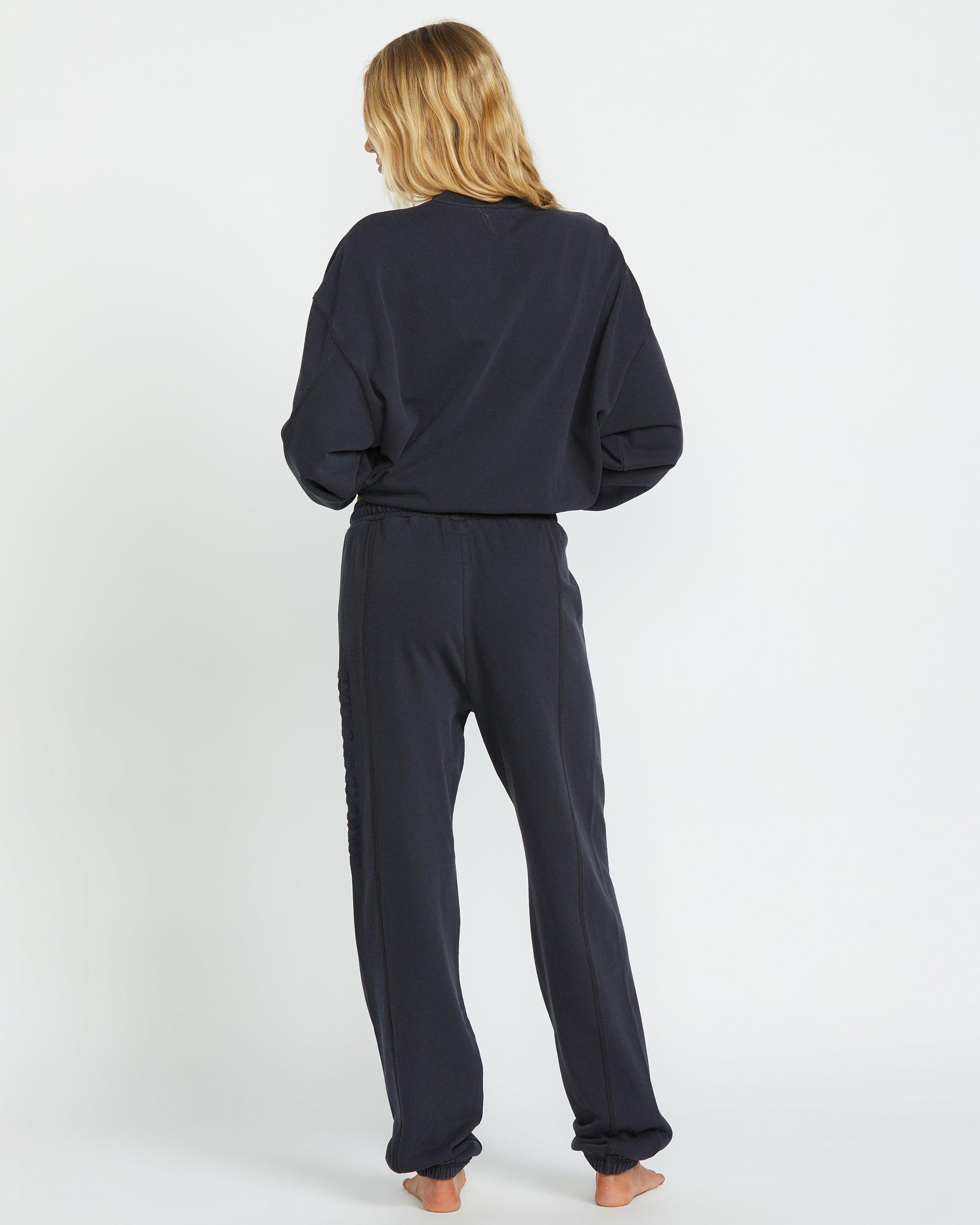 So Typical Elastic Waist Pants - Black Pebble Female Product Image