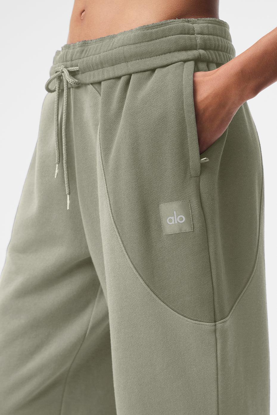 ALO | Make Waves Sweatpant Green, Size: XL WOMEN/L MEN Product Image