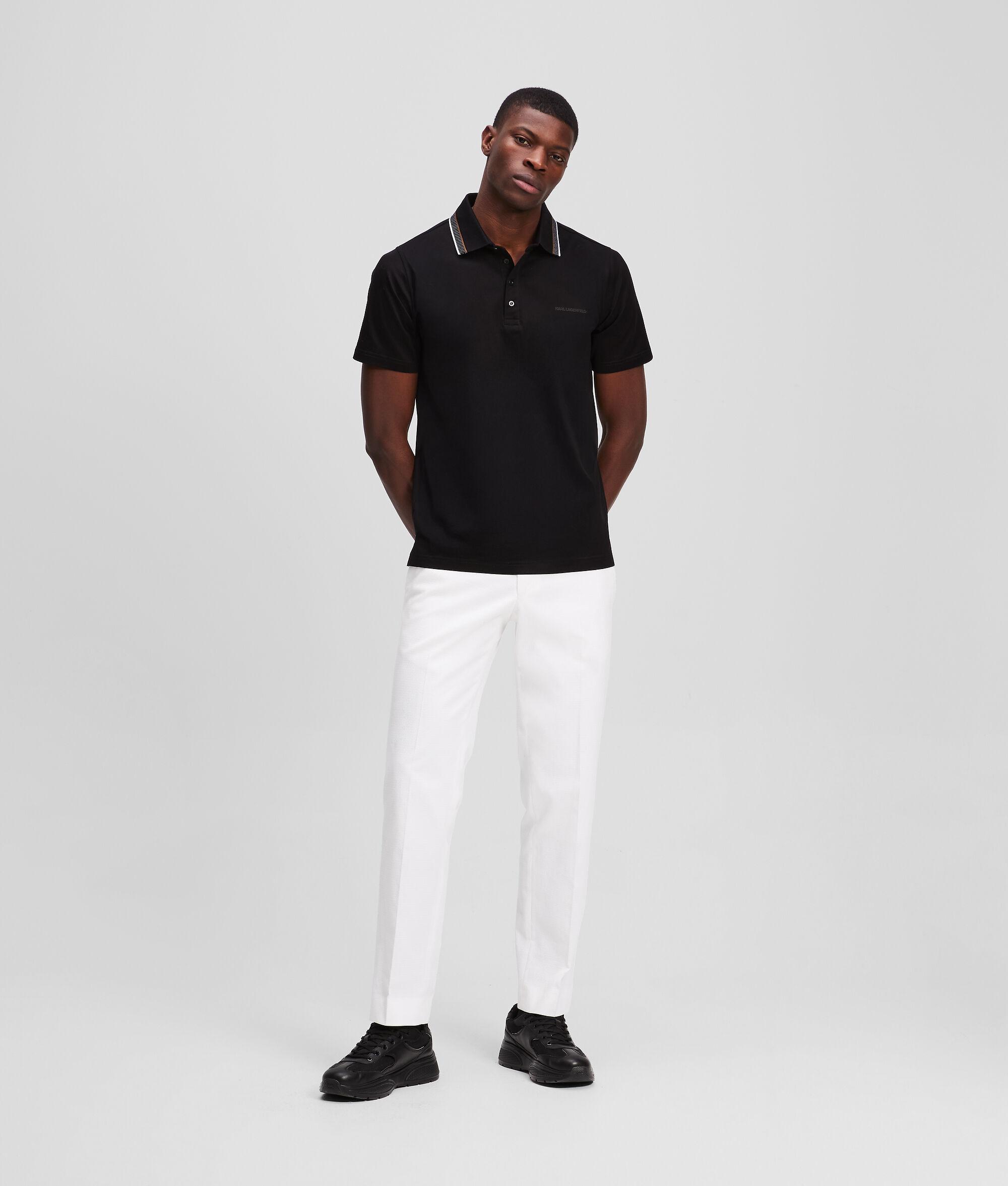 STRIPED COLLAR POLO SHIRT Product Image