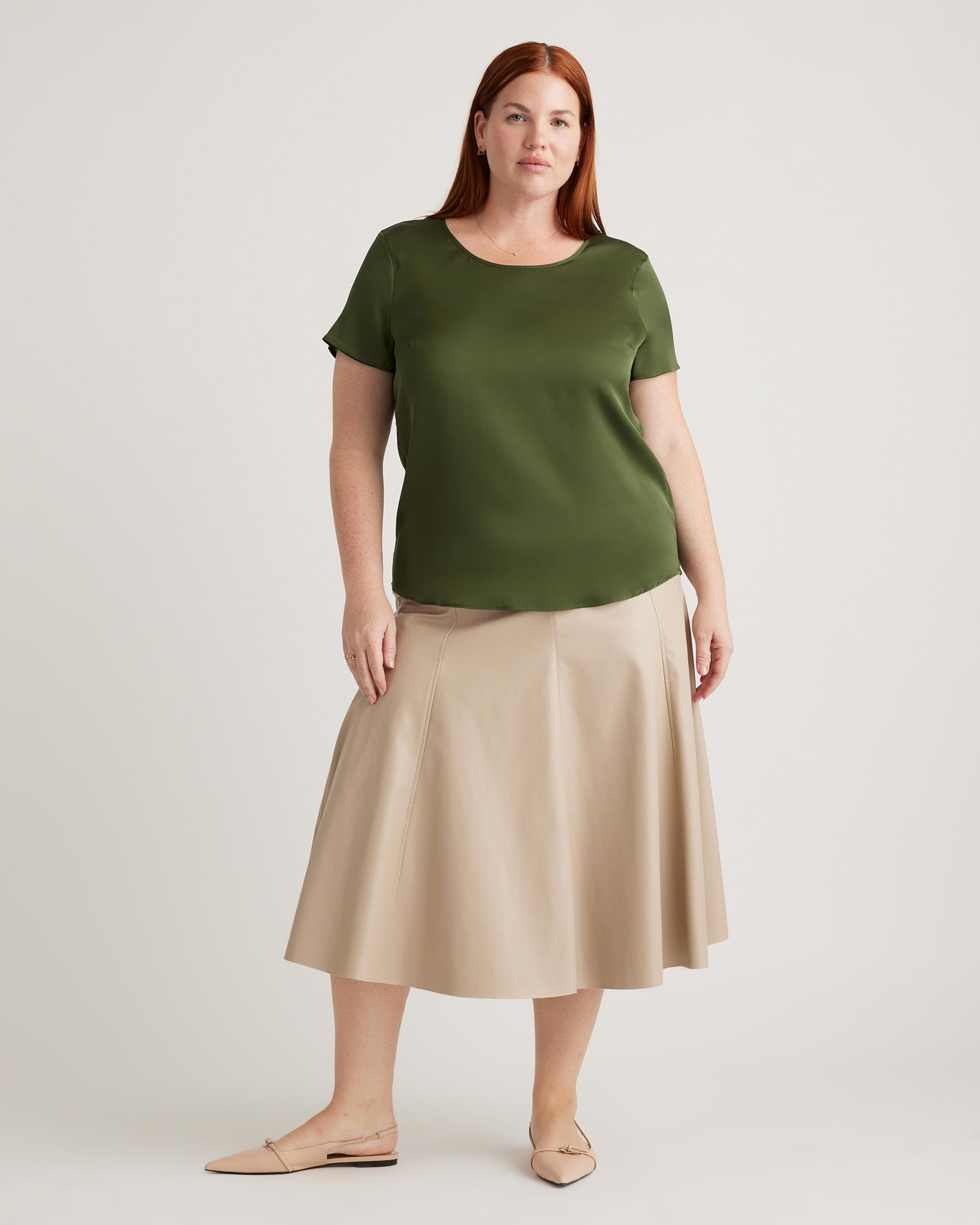 Quince | Women's Washable Stretch Silk T-Shirt Product Image