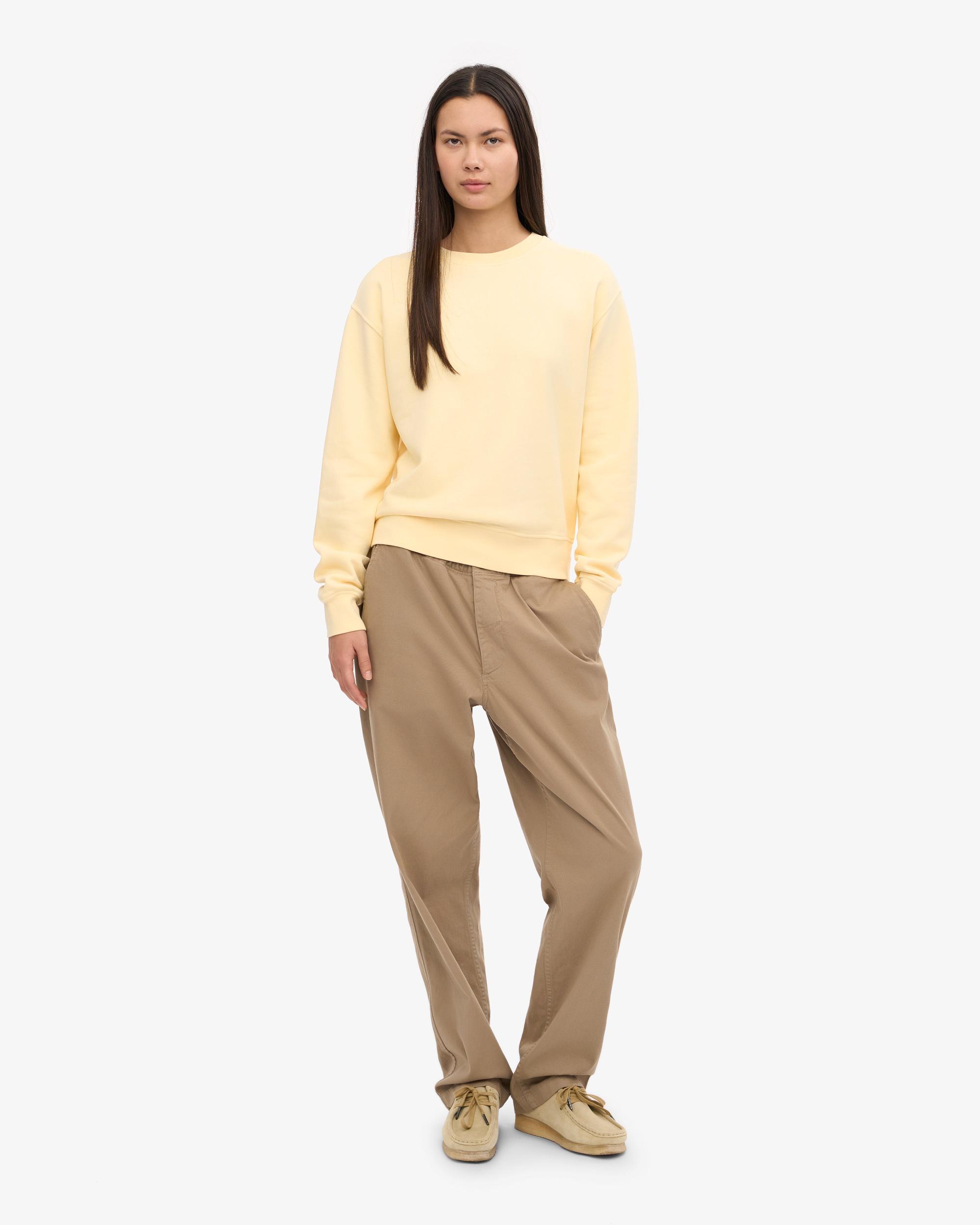 Women Classic Organic Crew - Soft Yellow Product Image
