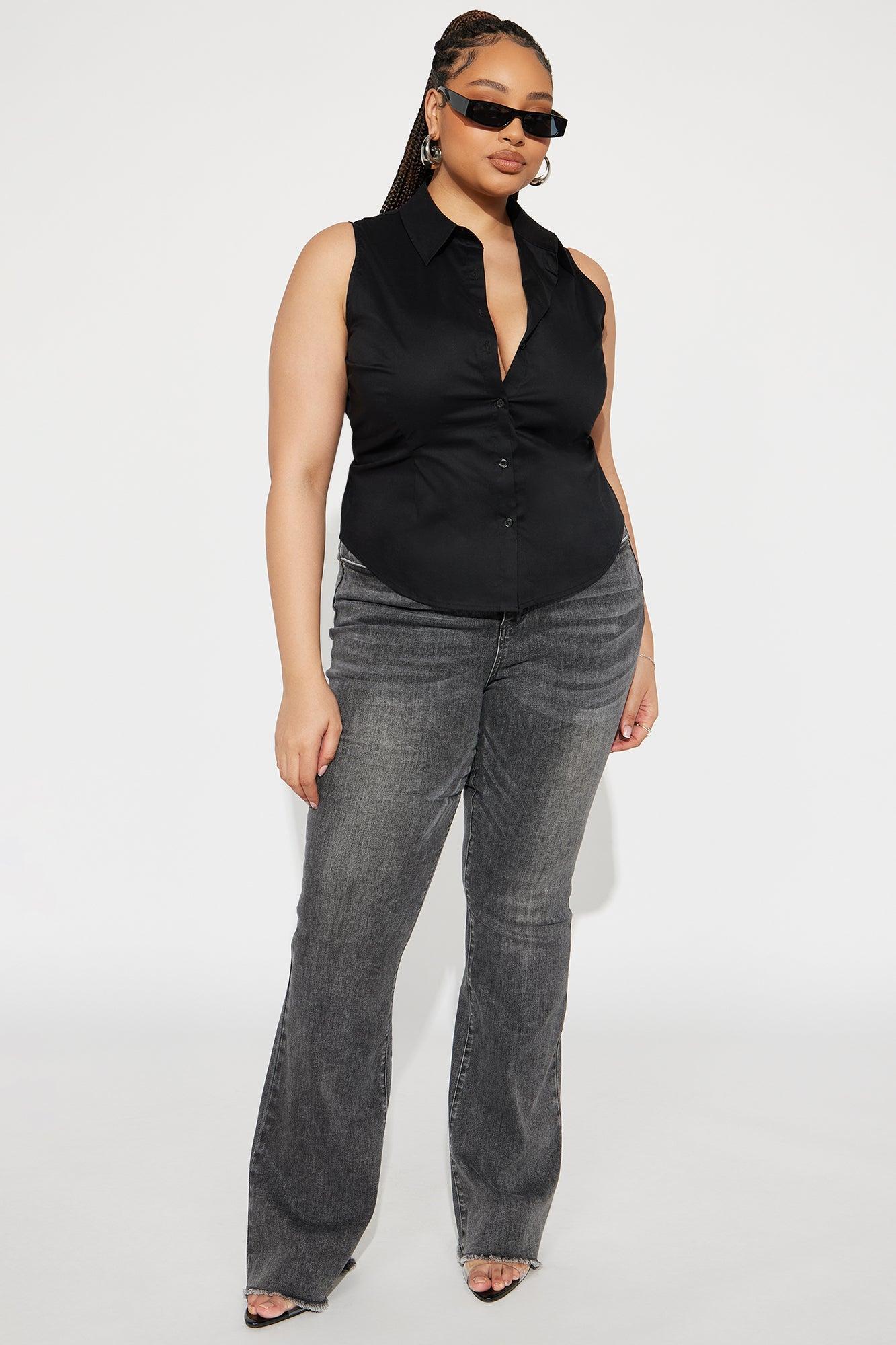 Brisa Poplin Shirt - Black Product Image