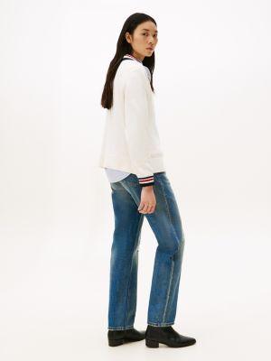 Varsity Stripe V-Neck Sweater Product Image