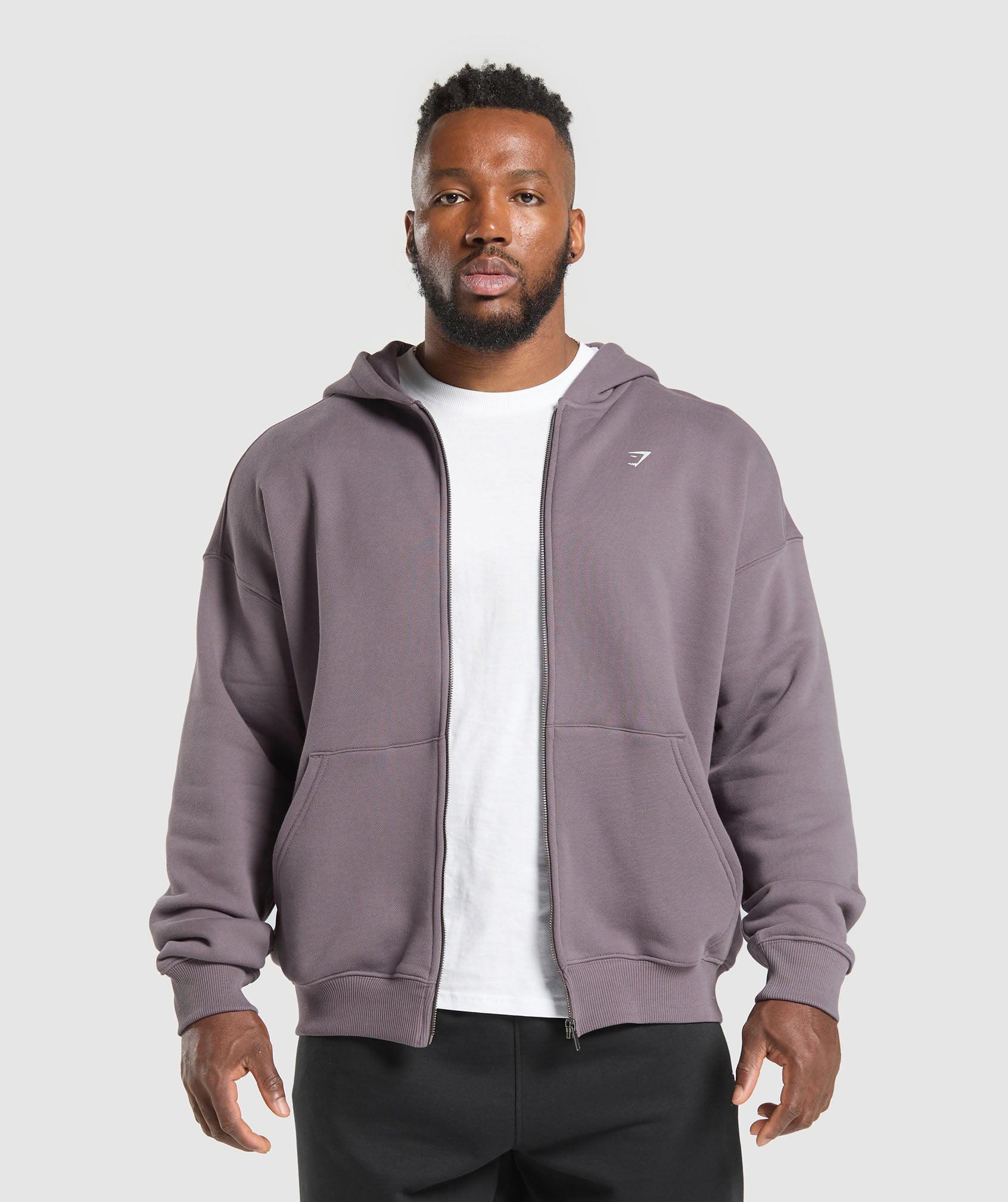 Gymshark Doberman Graphic Hoodie - Brushed Purple Male Product Image