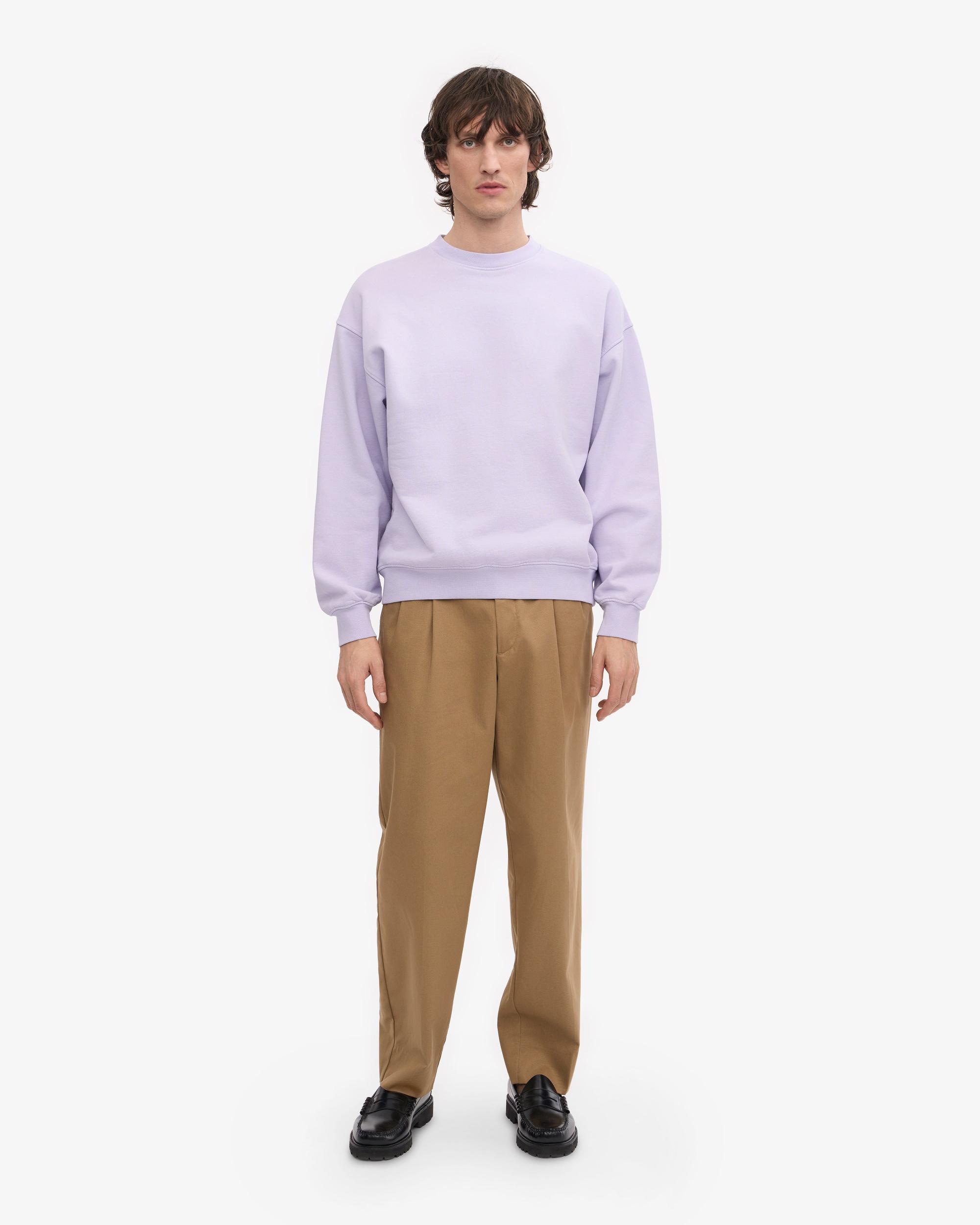 Organic Oversized Crew - Soft Lavender Product Image