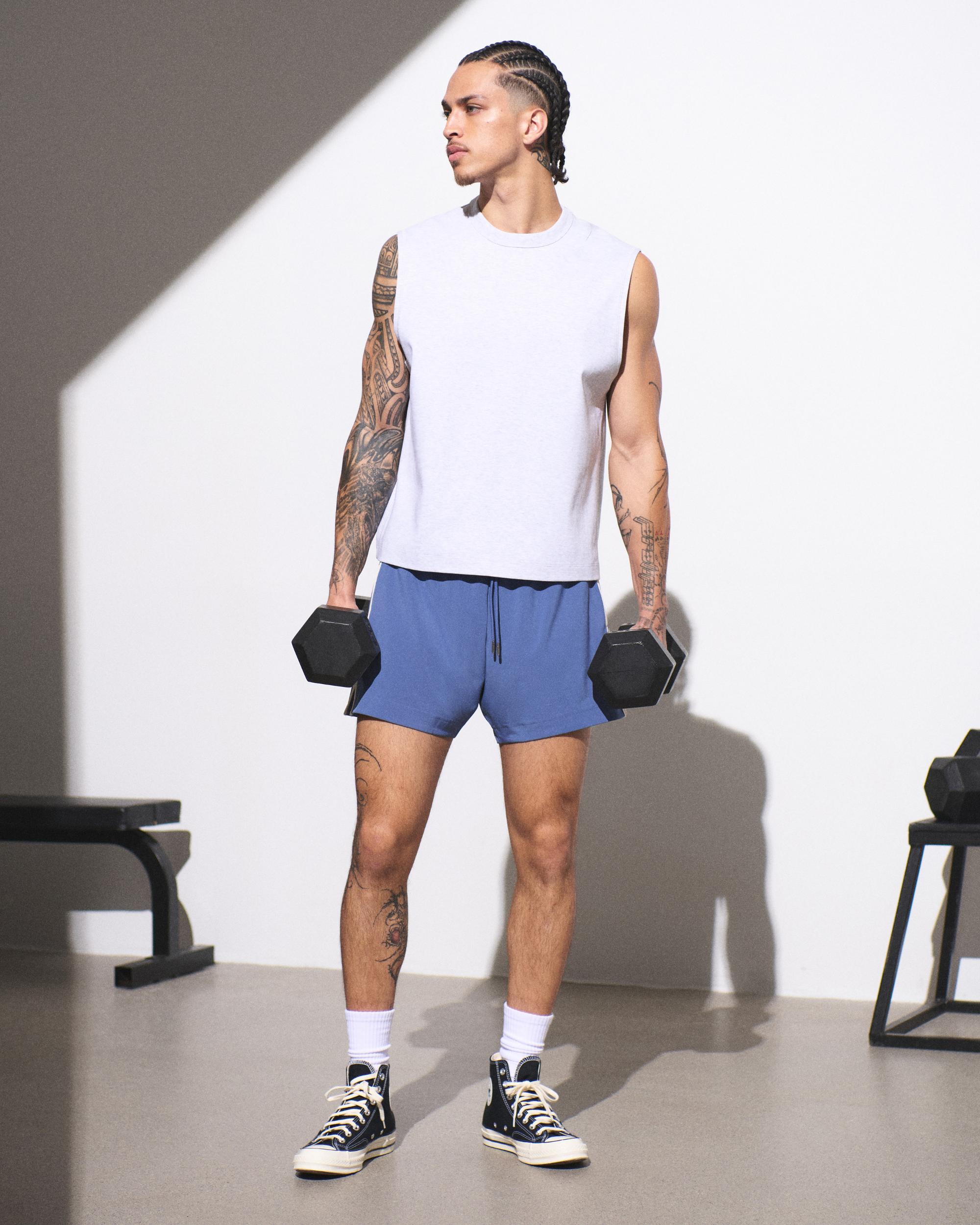 YPB Active Cropped Heavyweight Cotton Tank Product Image