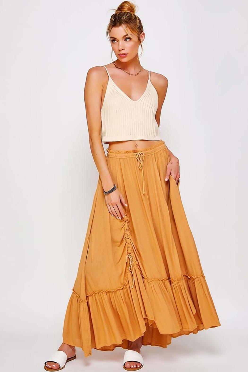 Convertible Skirt Dress Ruched Pleated Product Image