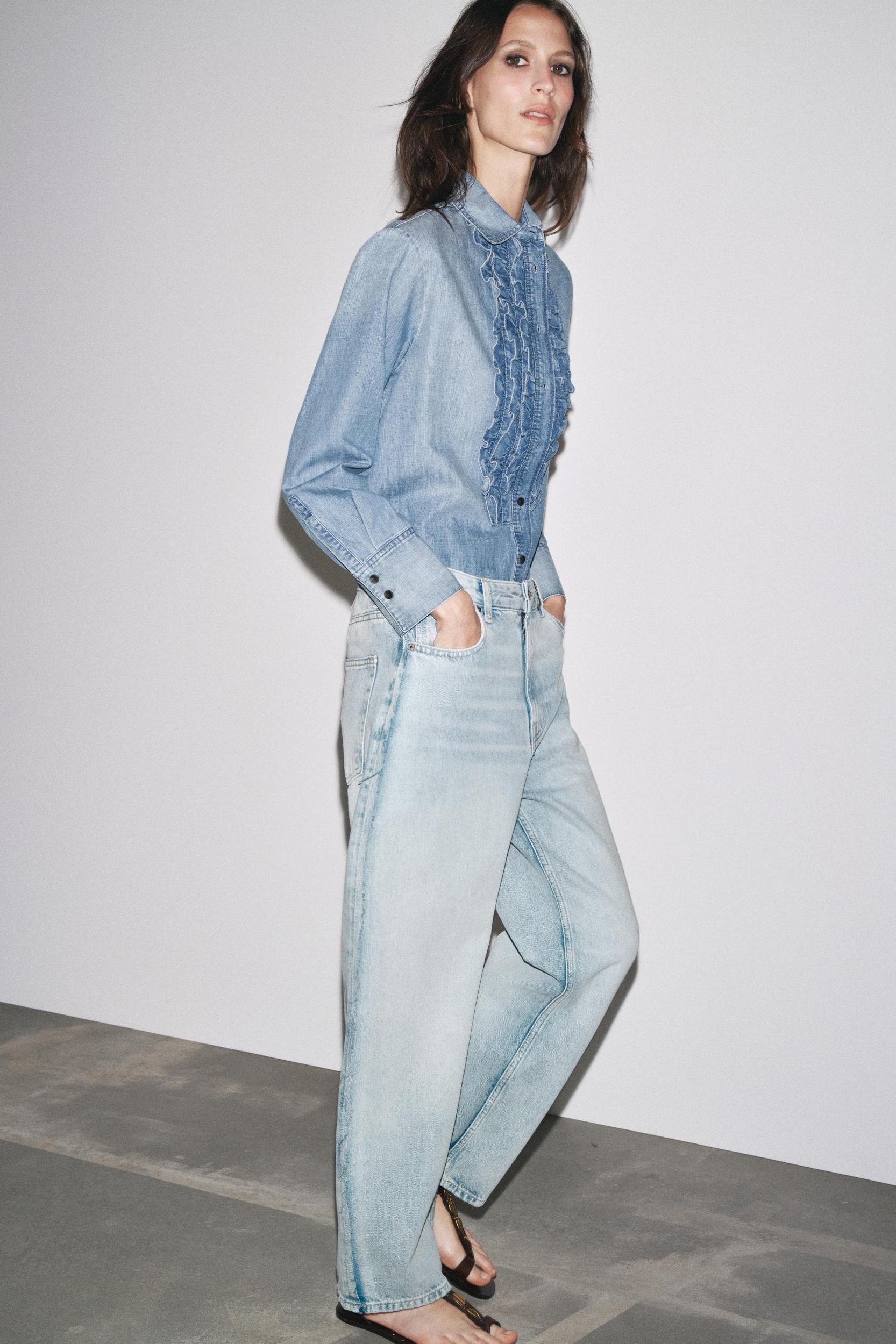 ZW COLLECTION RELAXED MID-RISE JEANS Product Image