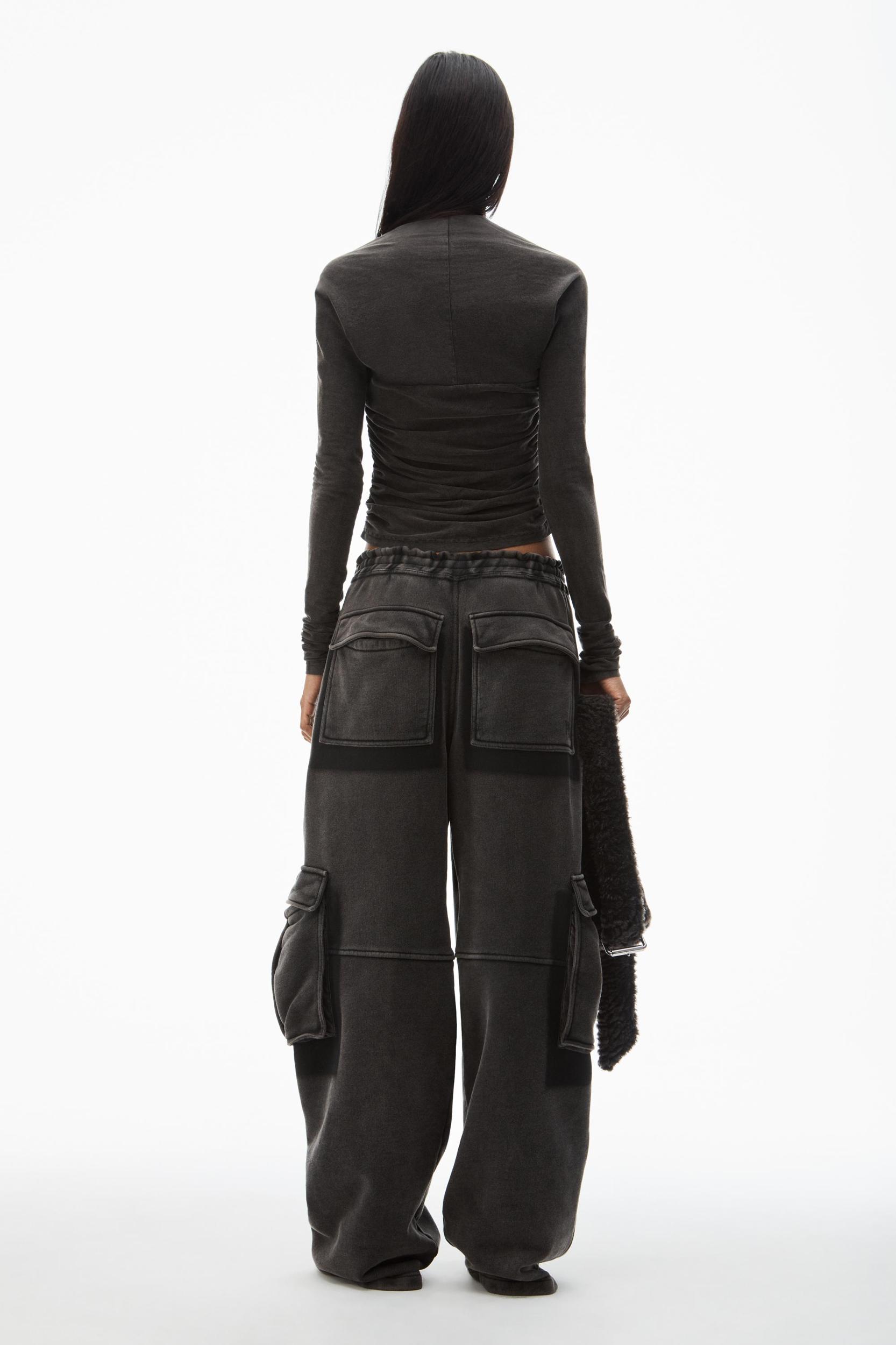 Ruched Top In Sueded Jersey Product Image