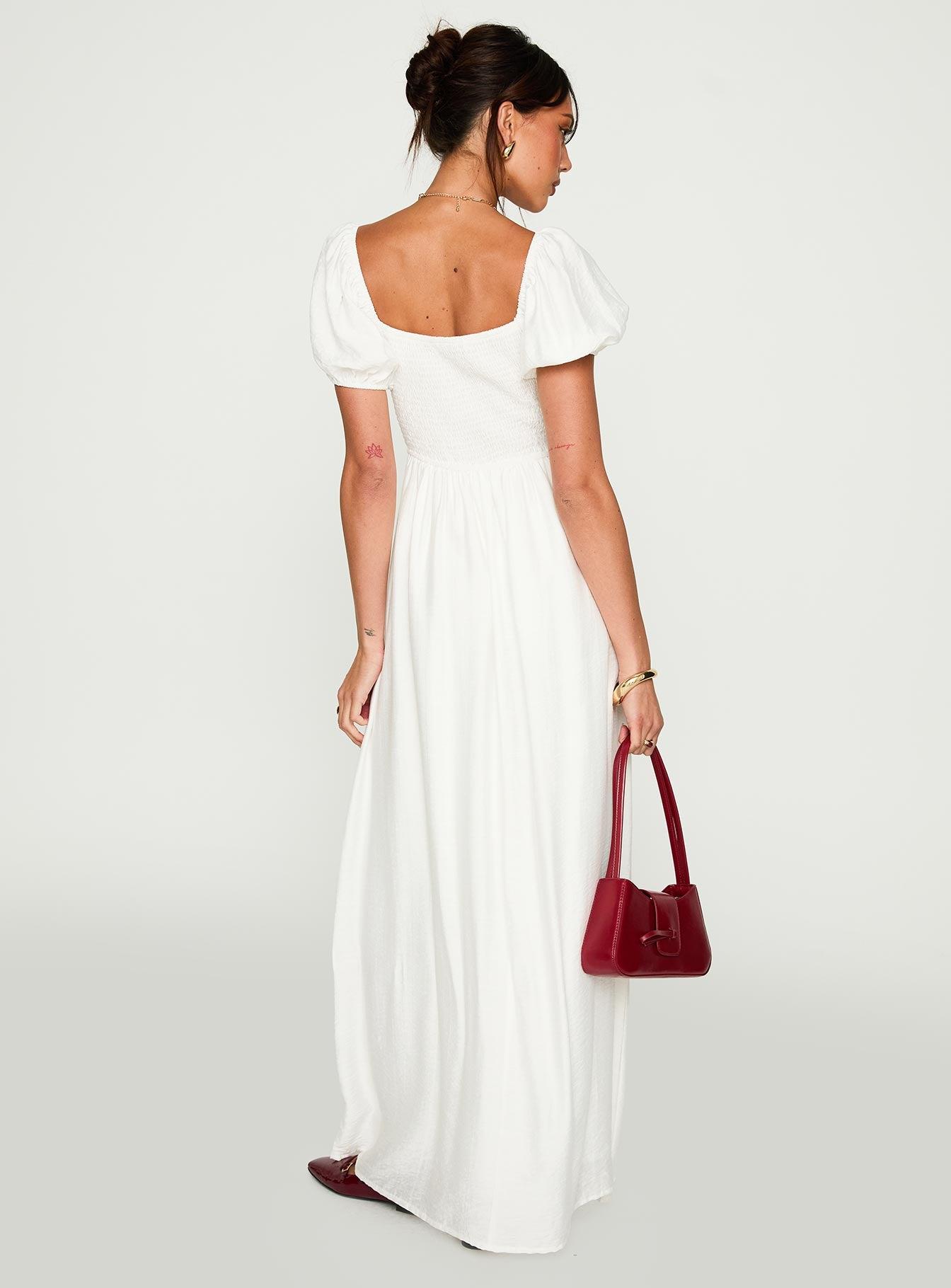 Summer Song Maxi Dress White Product Image