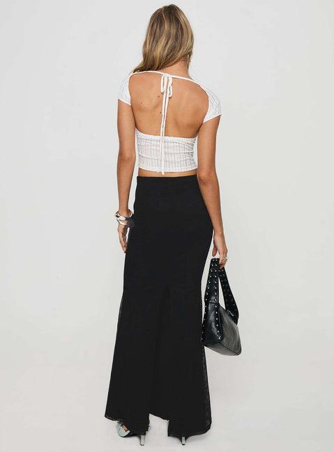 Topping Maxi Skirt Black Product Image