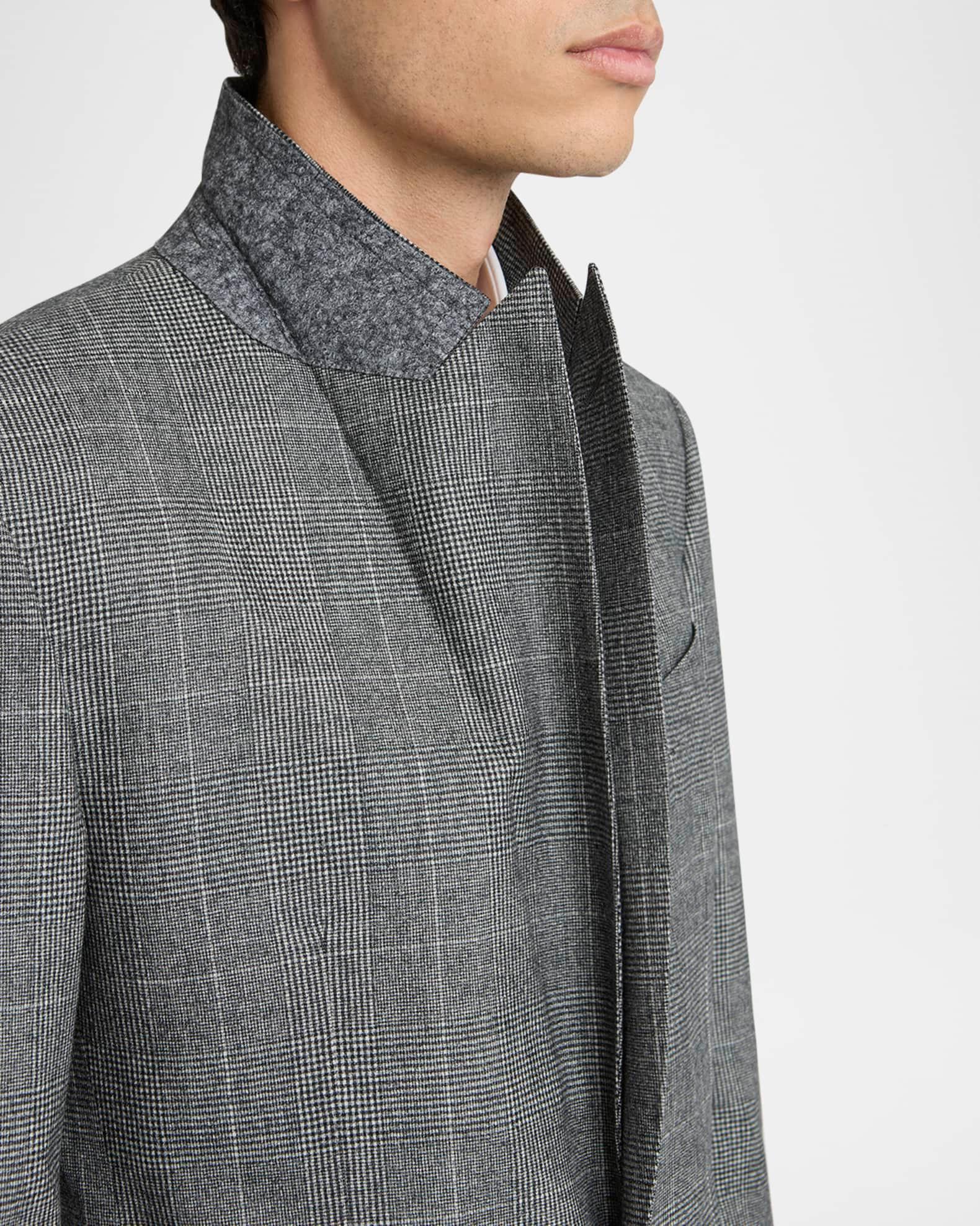 Men's Wool Glen Plaid Three-Piece Suit Product Image