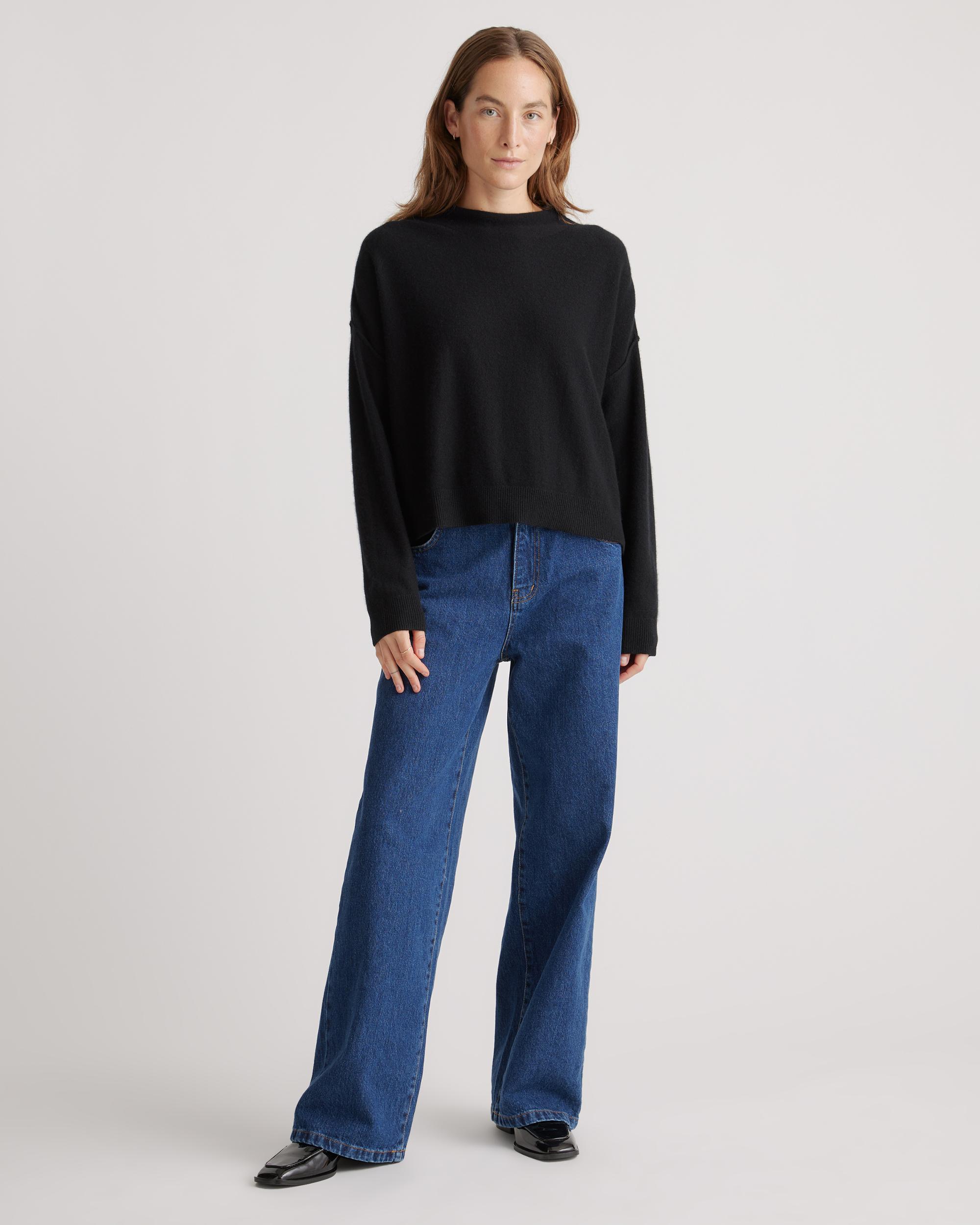 Quince | Women's Mongolian Cashmere Mock Neck Sweater Size XL Product Image