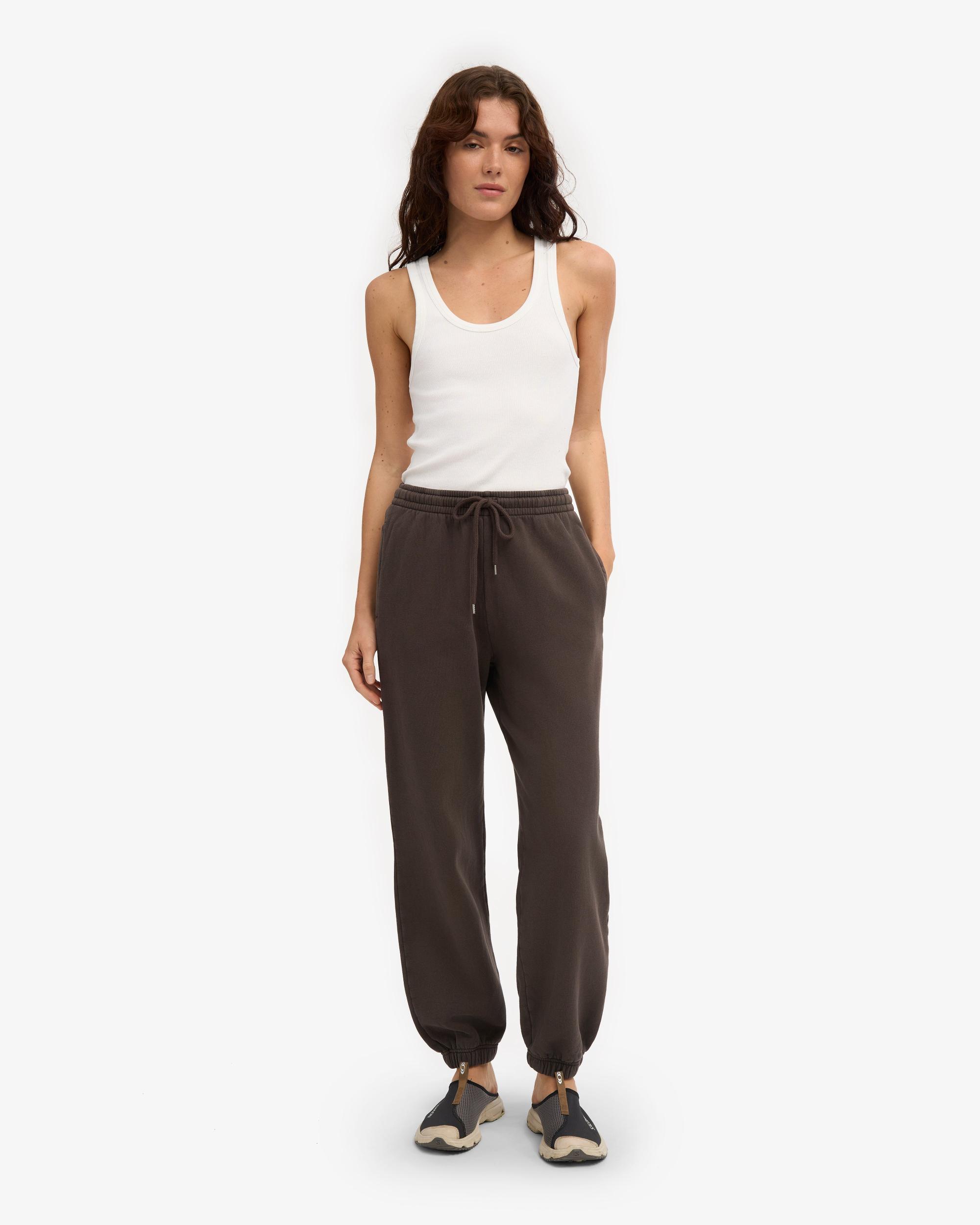 Organic Relaxed Sweatpants - Coffee Brown Product Image